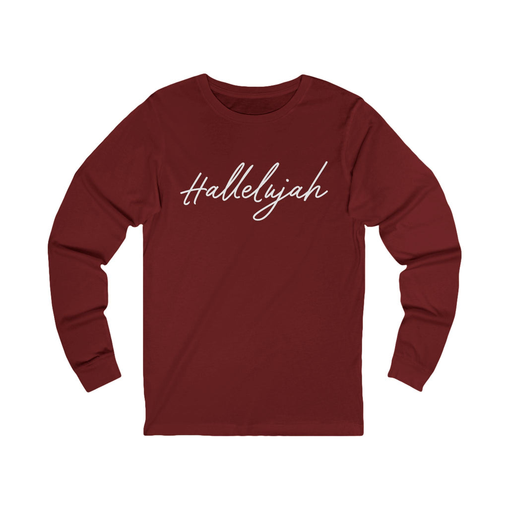 Faith Based Men's Long Sleeve - Hallelujah | Long - sleeve by atgodanddesigns