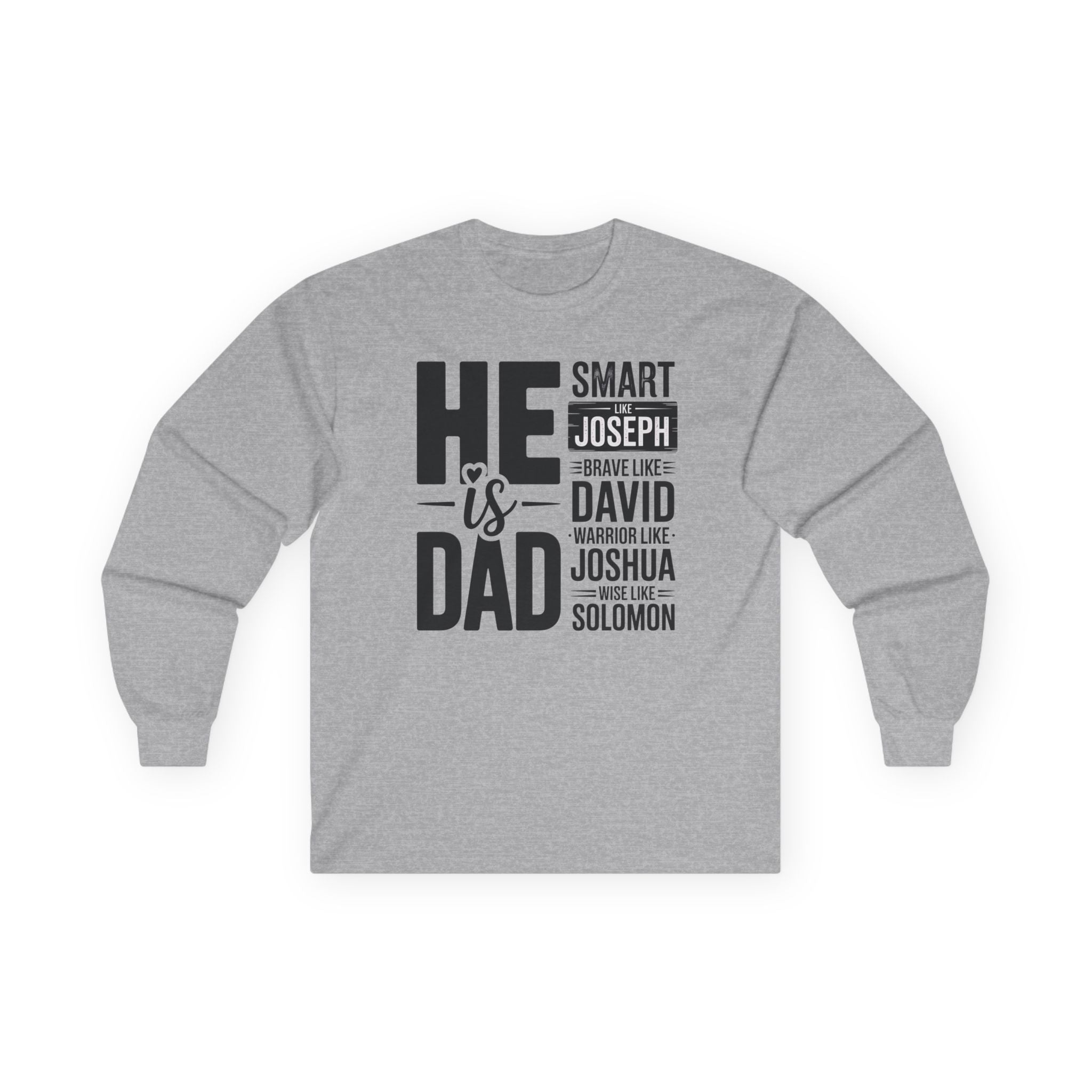 Faith Based Men's Long Sleeve - " He Is Dad | Long - sleeve by atgodanddesigns