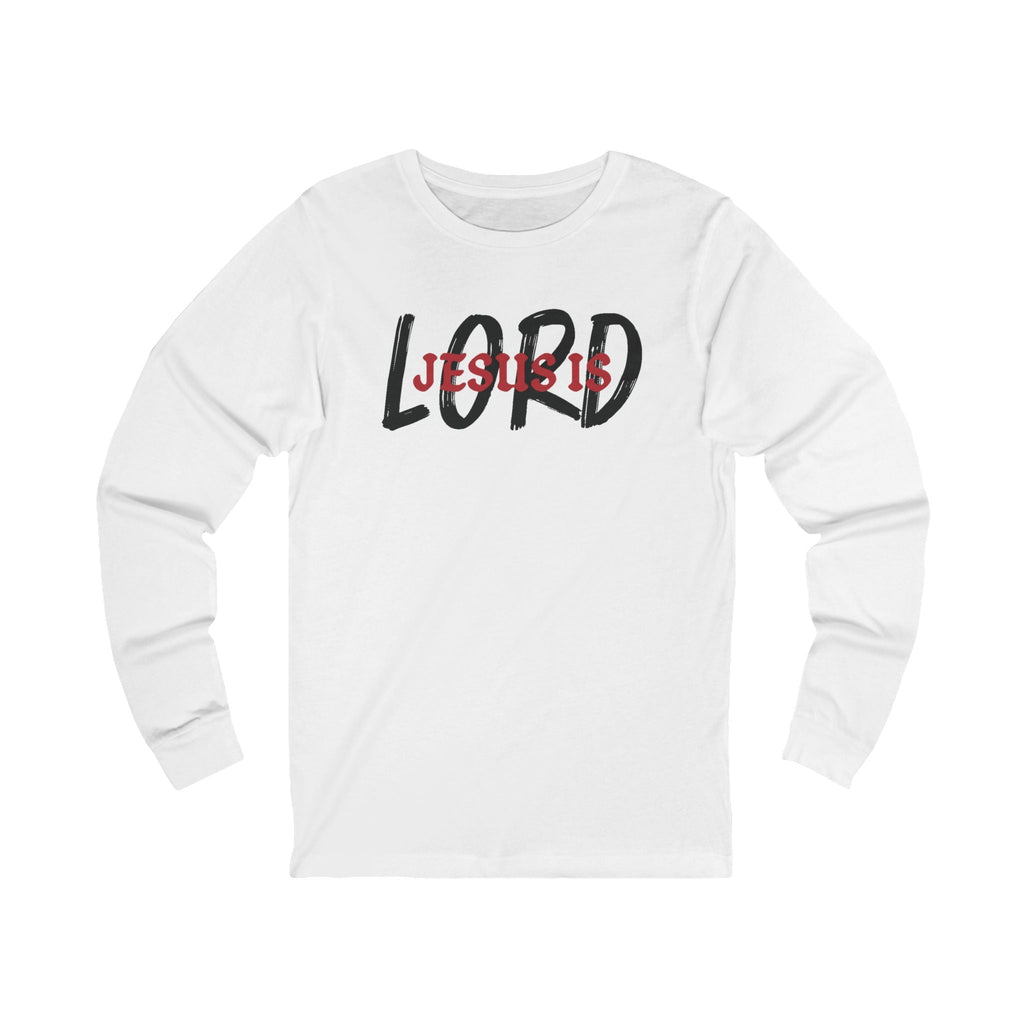 Faith Based Men's Long Sleeve - 'Jesus is Lord' | Long - sleeve by atgodanddesigns