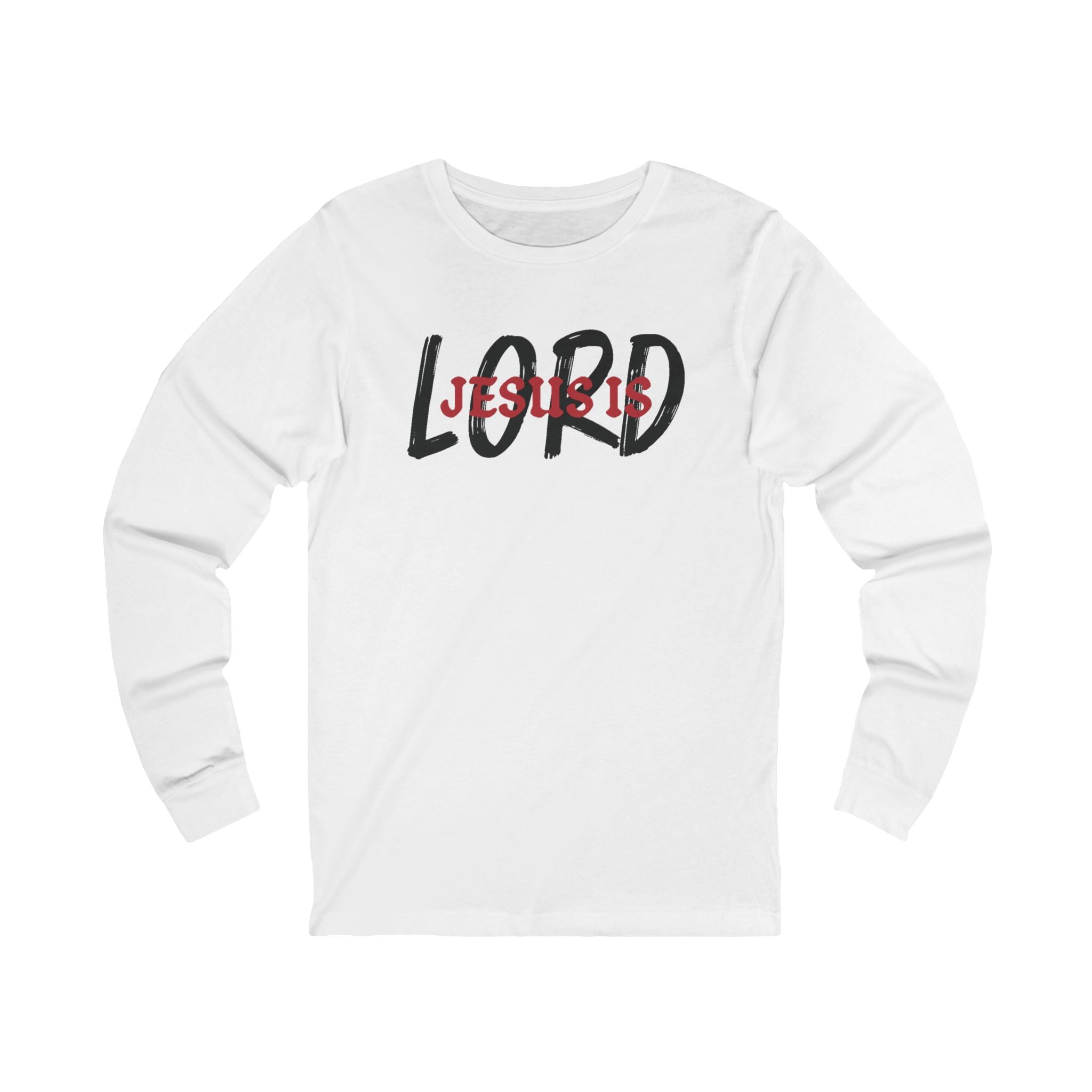 Faith Based Men's Long Sleeve - 'Jesus is Lord' | Long - sleeve by atgodanddesigns