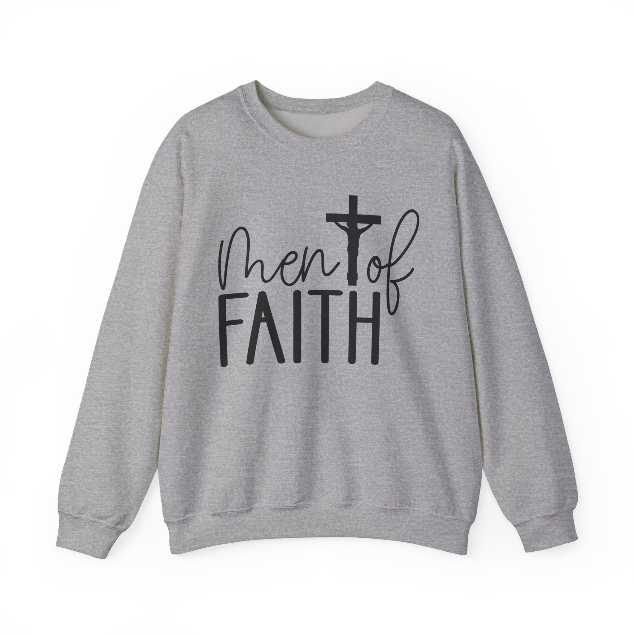 Faith Based Men's Long Sleeve Sweatshirt - " Men Of Faith" | Sweatshirt by atgodanddesigns