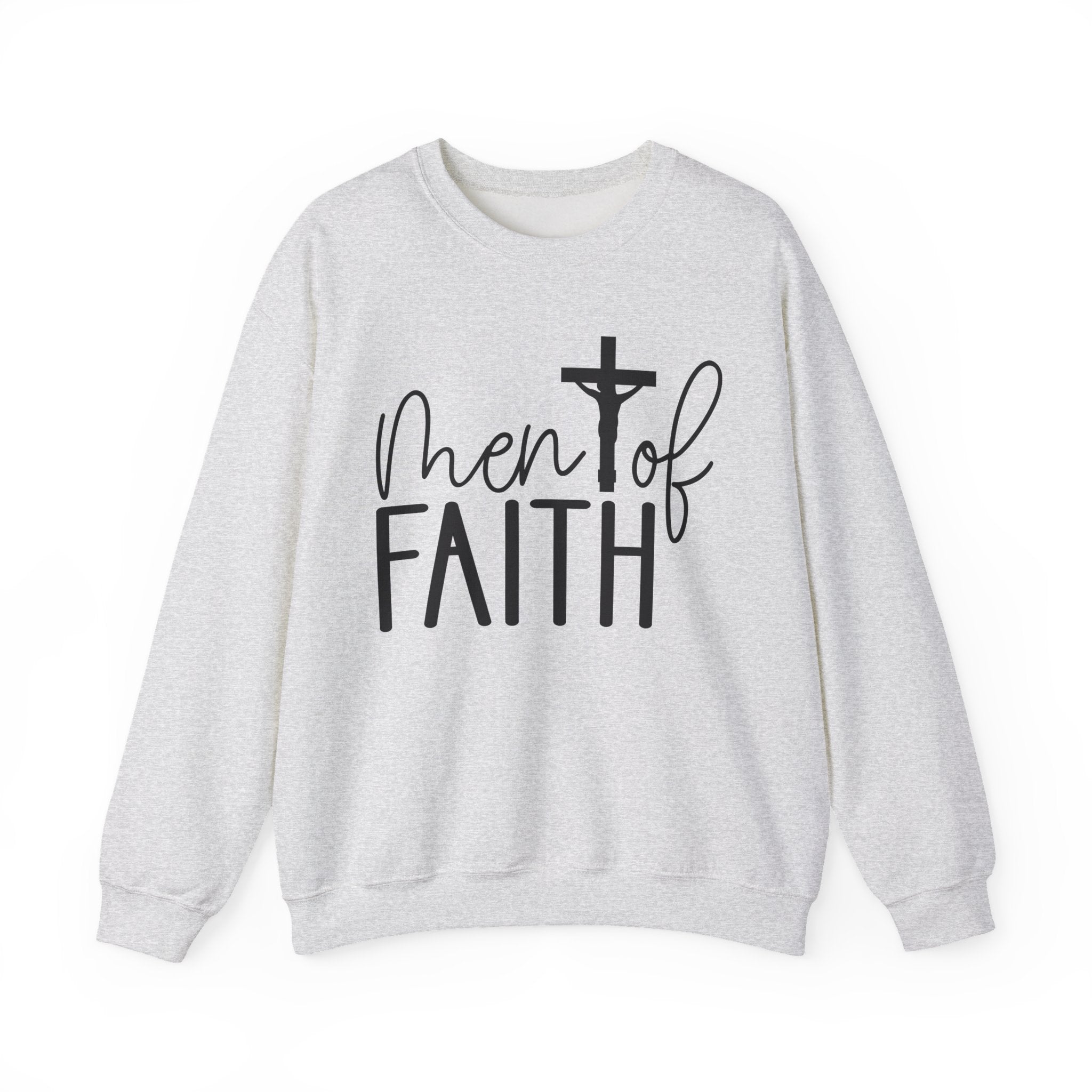 Faith Based Men's Long Sleeve Sweatshirt - " Men Of Faith" | Sweatshirt by atgodanddesigns