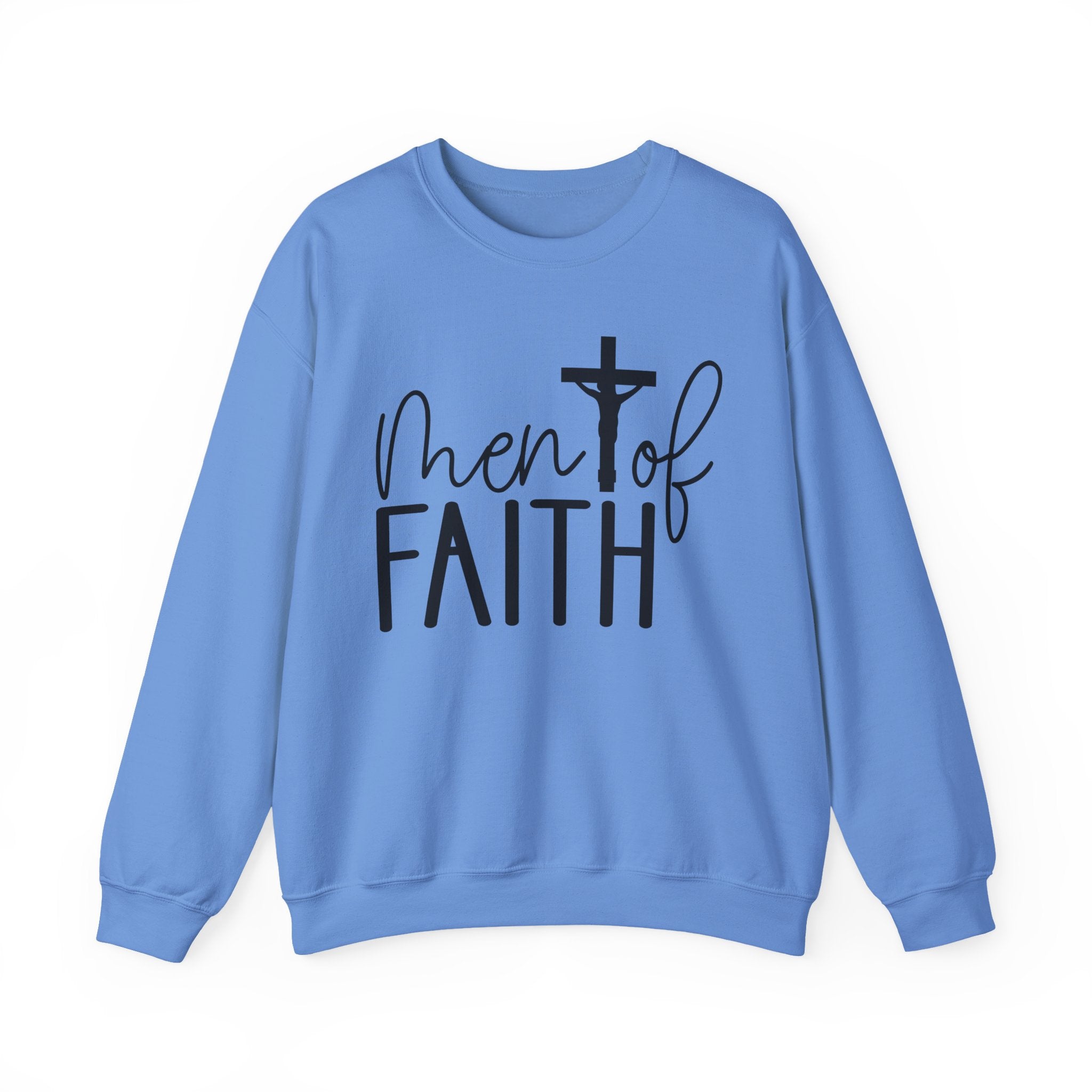 Faith Based Men's Long Sleeve Sweatshirt - " Men Of Faith" | Sweatshirt by atgodanddesigns