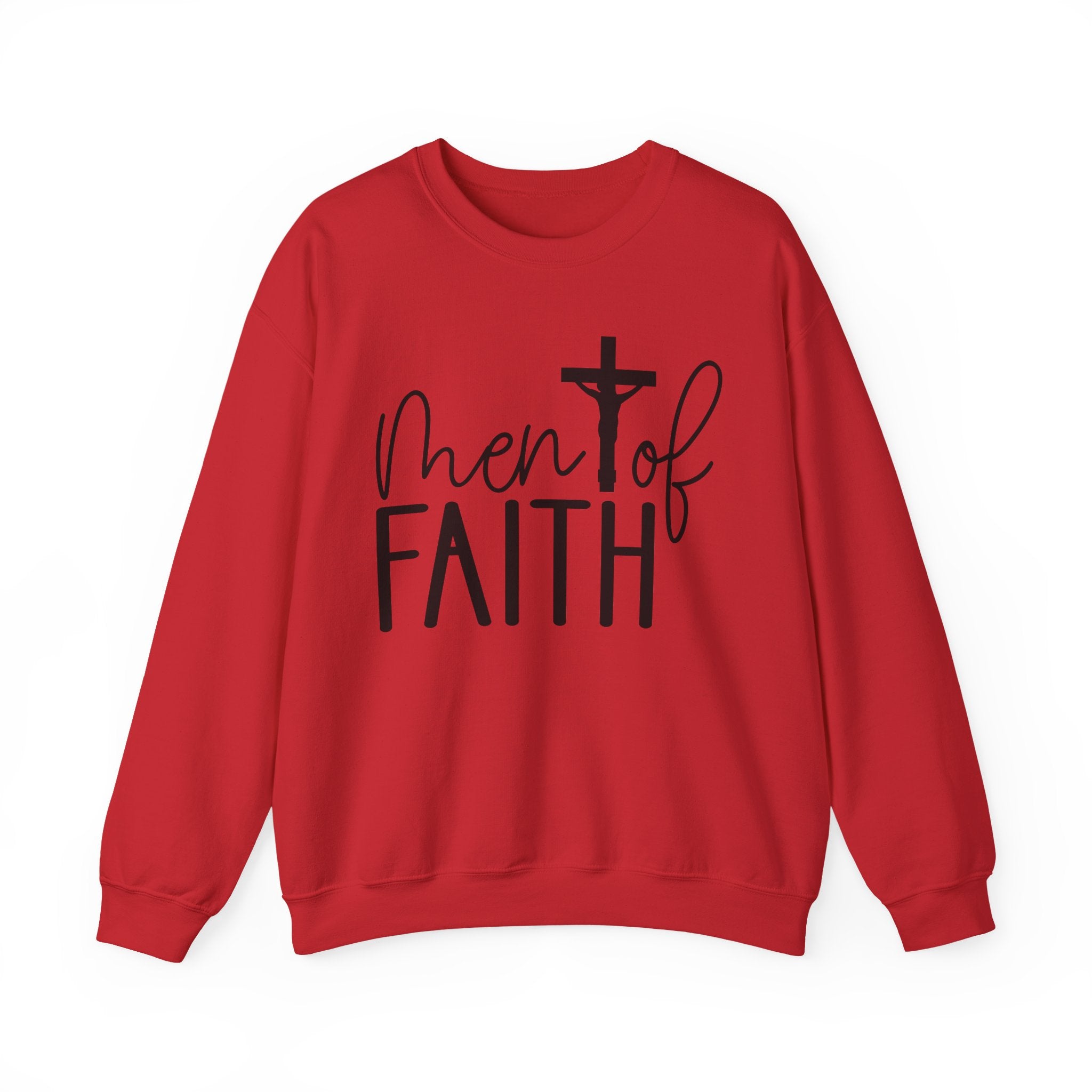 Faith Based Men's Long Sleeve Sweatshirt - " Men Of Faith" | Sweatshirt by atgodanddesigns
