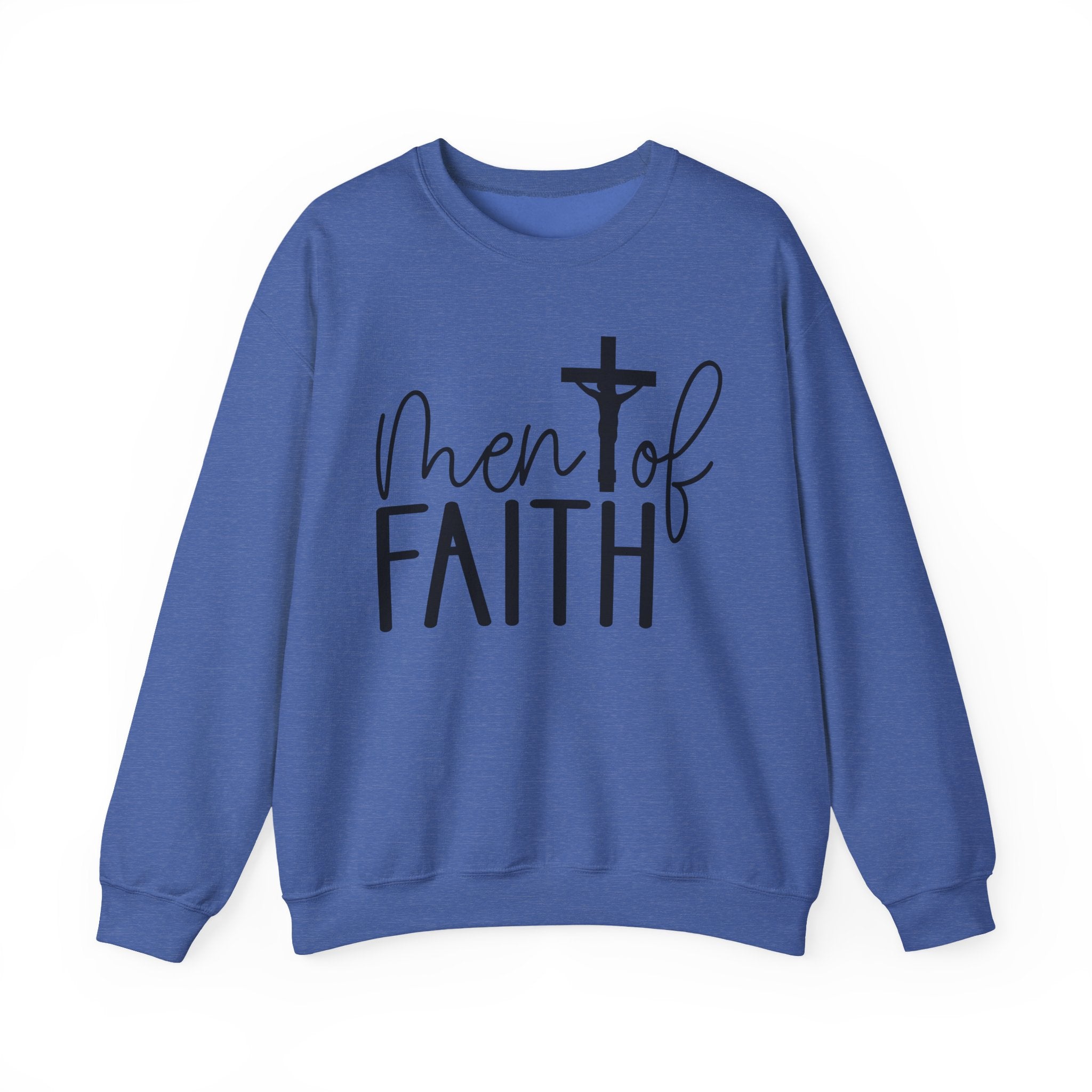 Faith Based Men's Long Sleeve Sweatshirt - " Men Of Faith" | Sweatshirt by atgodanddesigns