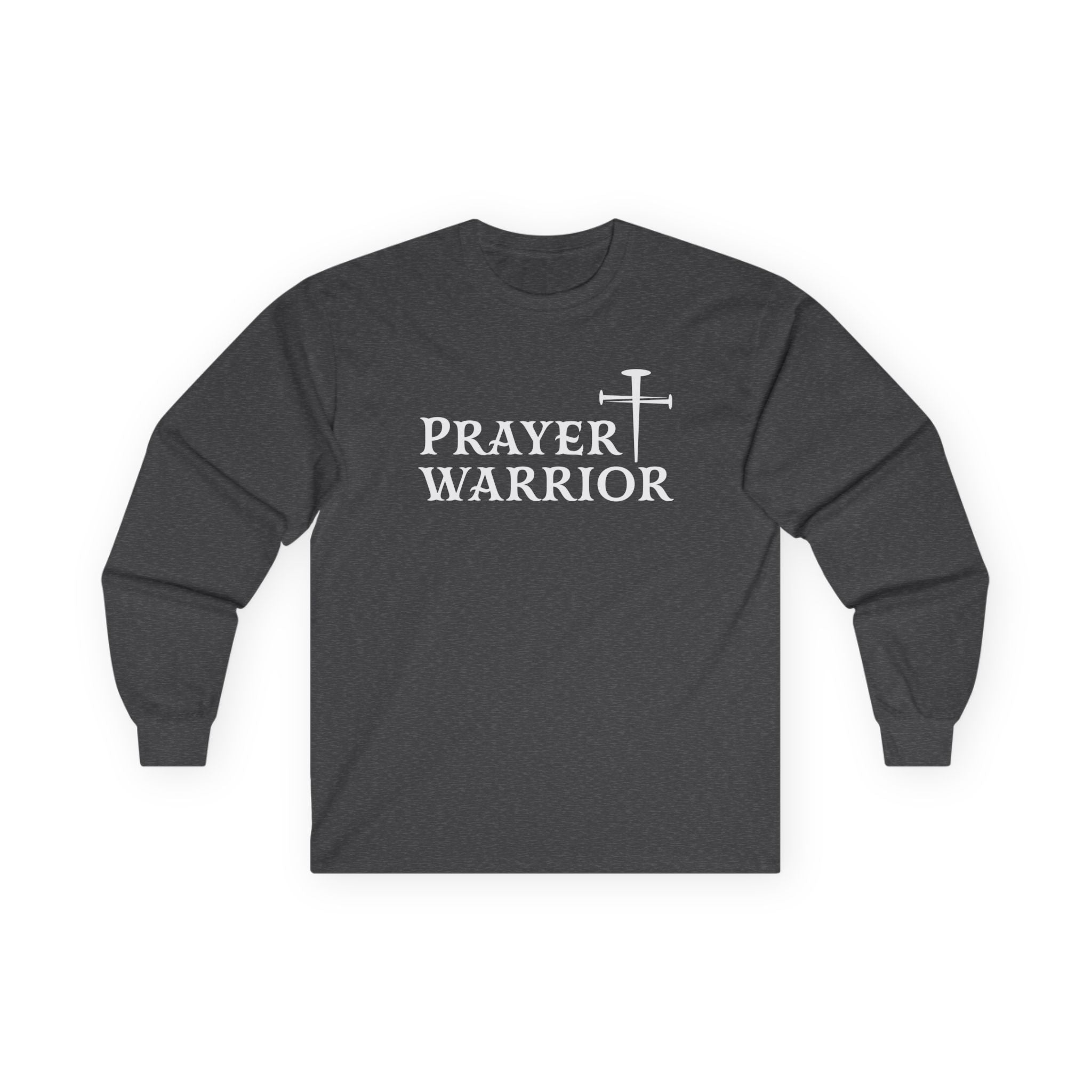 Faith Based Men's Long Sleeve T-Shirt - Prayer Warrior | Long - sleeve by atgodanddesigns