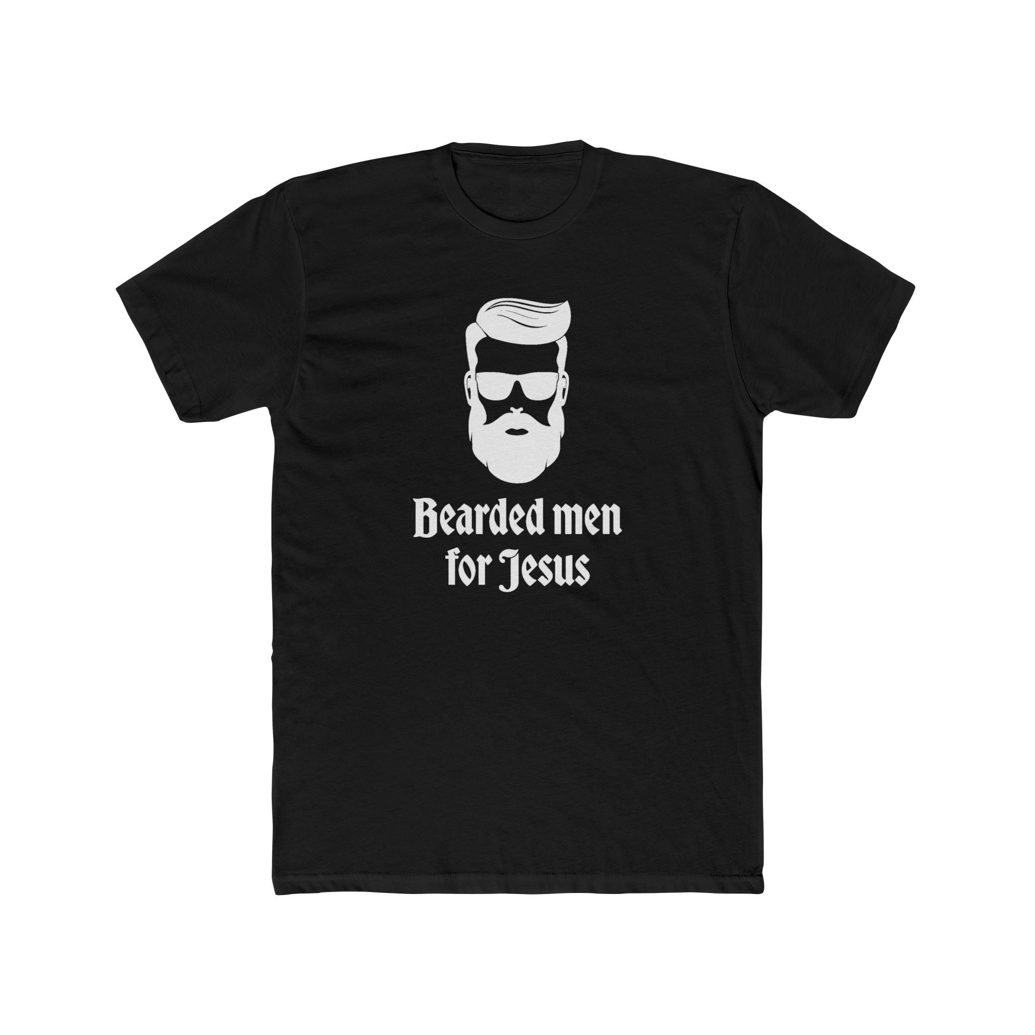 Faith Based Men's T-Shirt - Bearded Men for Jesus | T-Shirt by atgodanddesigns