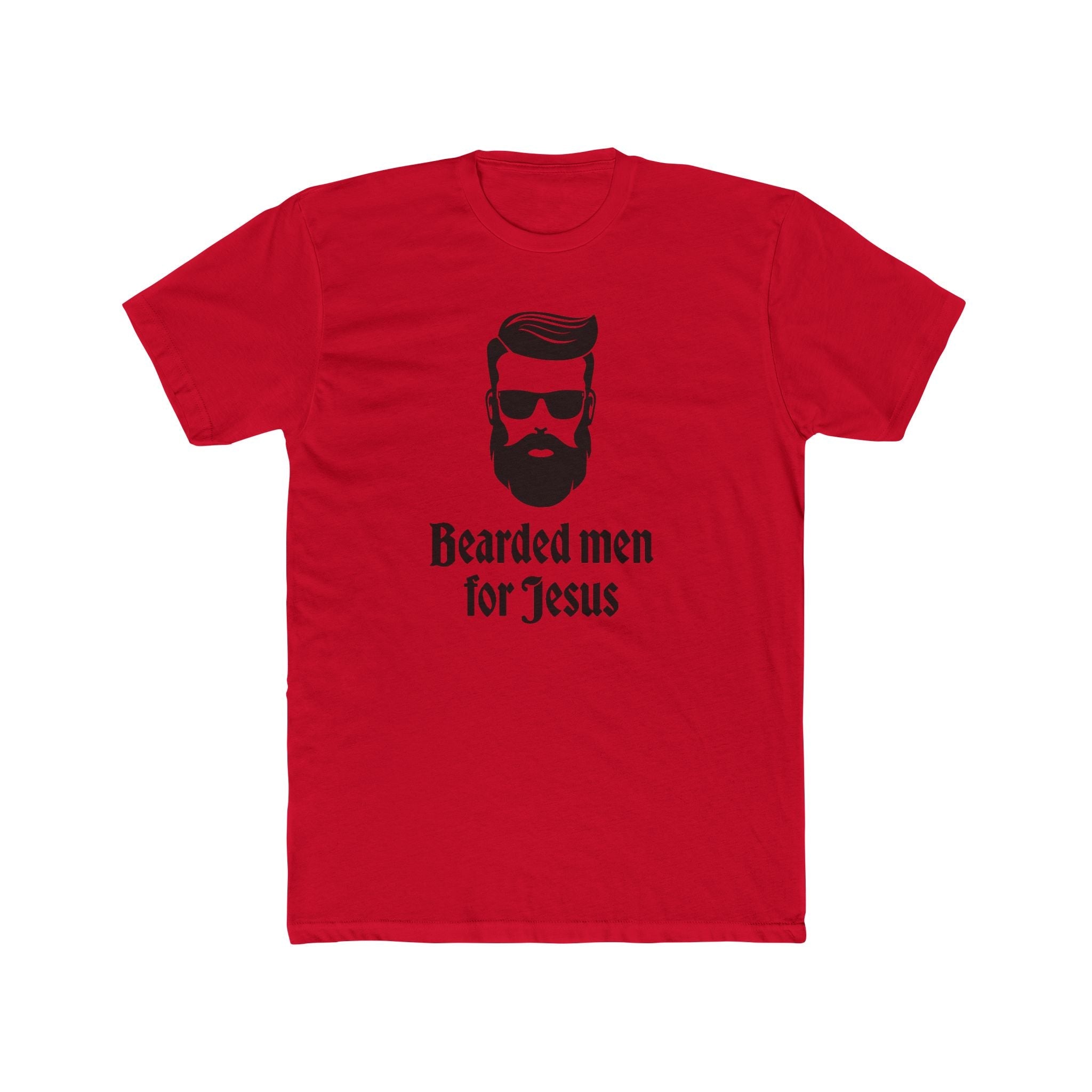 Faith Based Men's T-Shirt - Bearded Men for Jesus | T-Shirt by atgodanddesigns