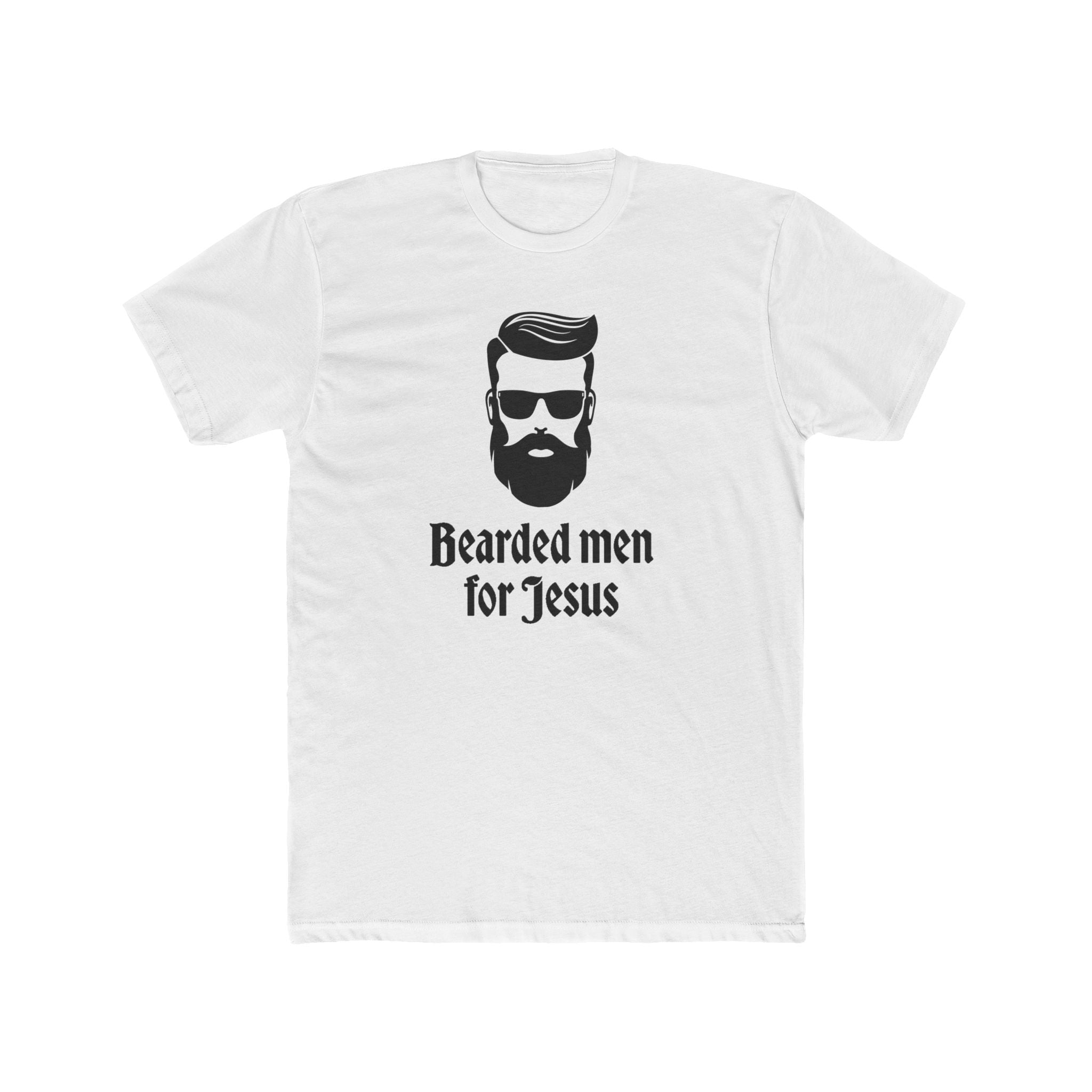 Faith Based Men's T-Shirt - Bearded Men for Jesus | T-Shirt by atgodanddesigns