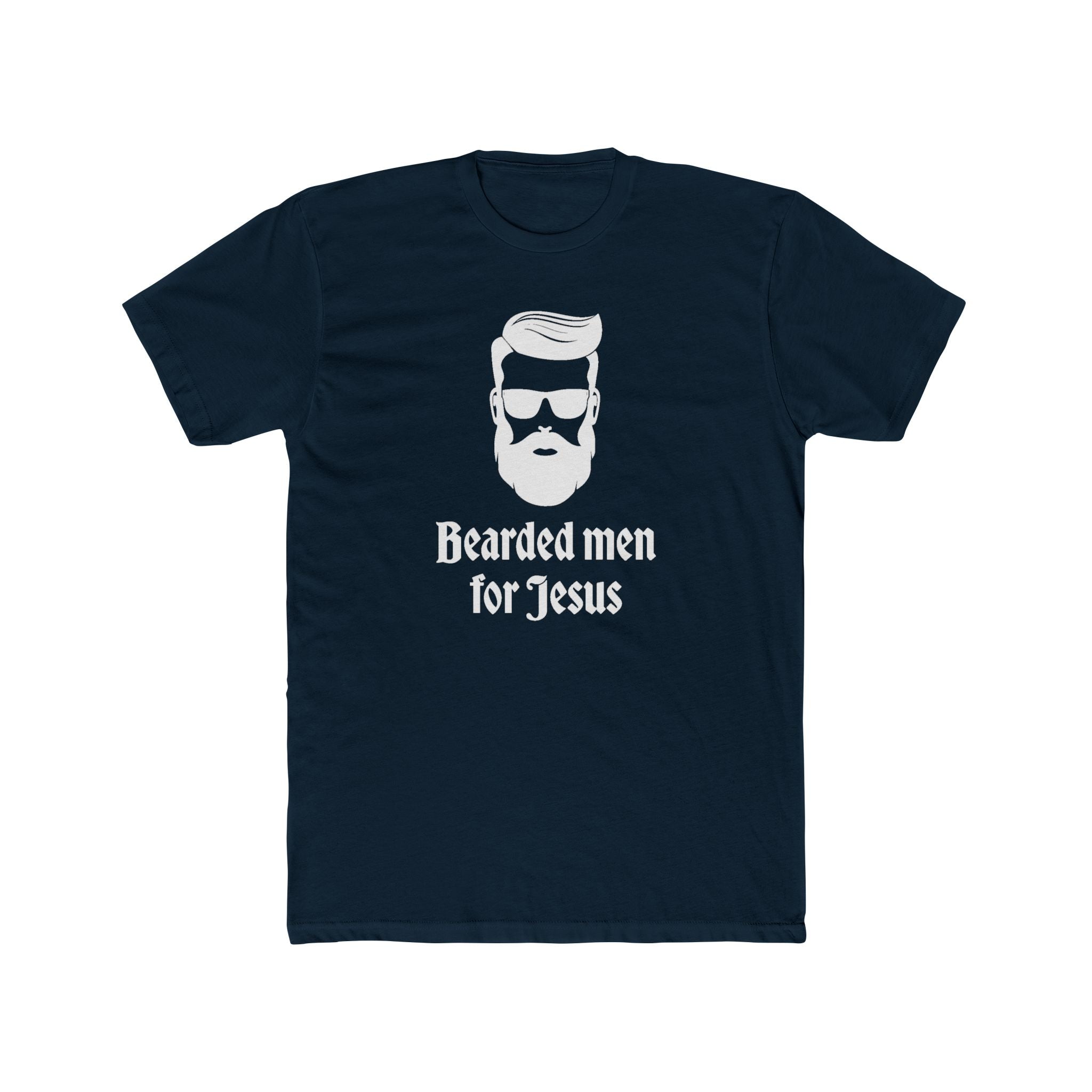 Faith Based Men's T-Shirt - Bearded Men for Jesus | T-Shirt by atgodanddesigns