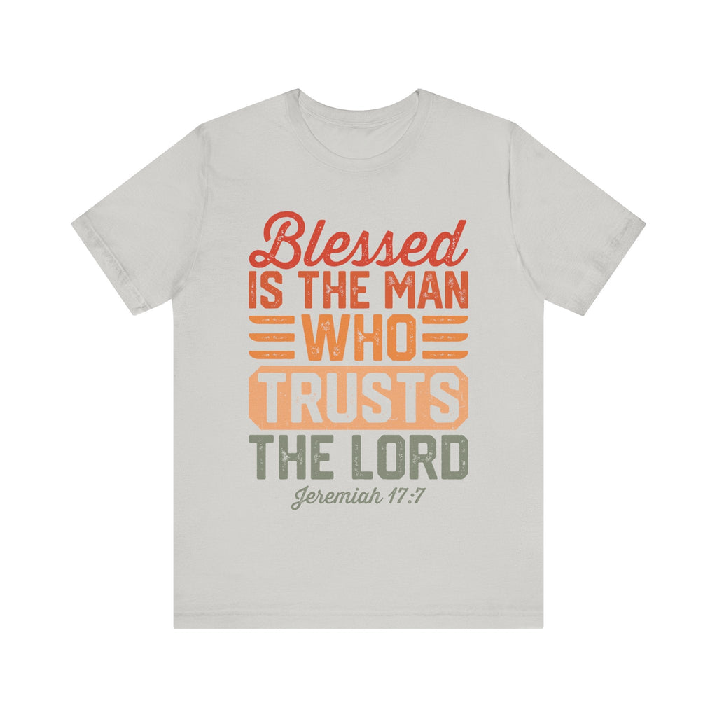 Faith Based Men's T-Shirt - " Blessed The Man" | T-Shirt by atgodanddesigns