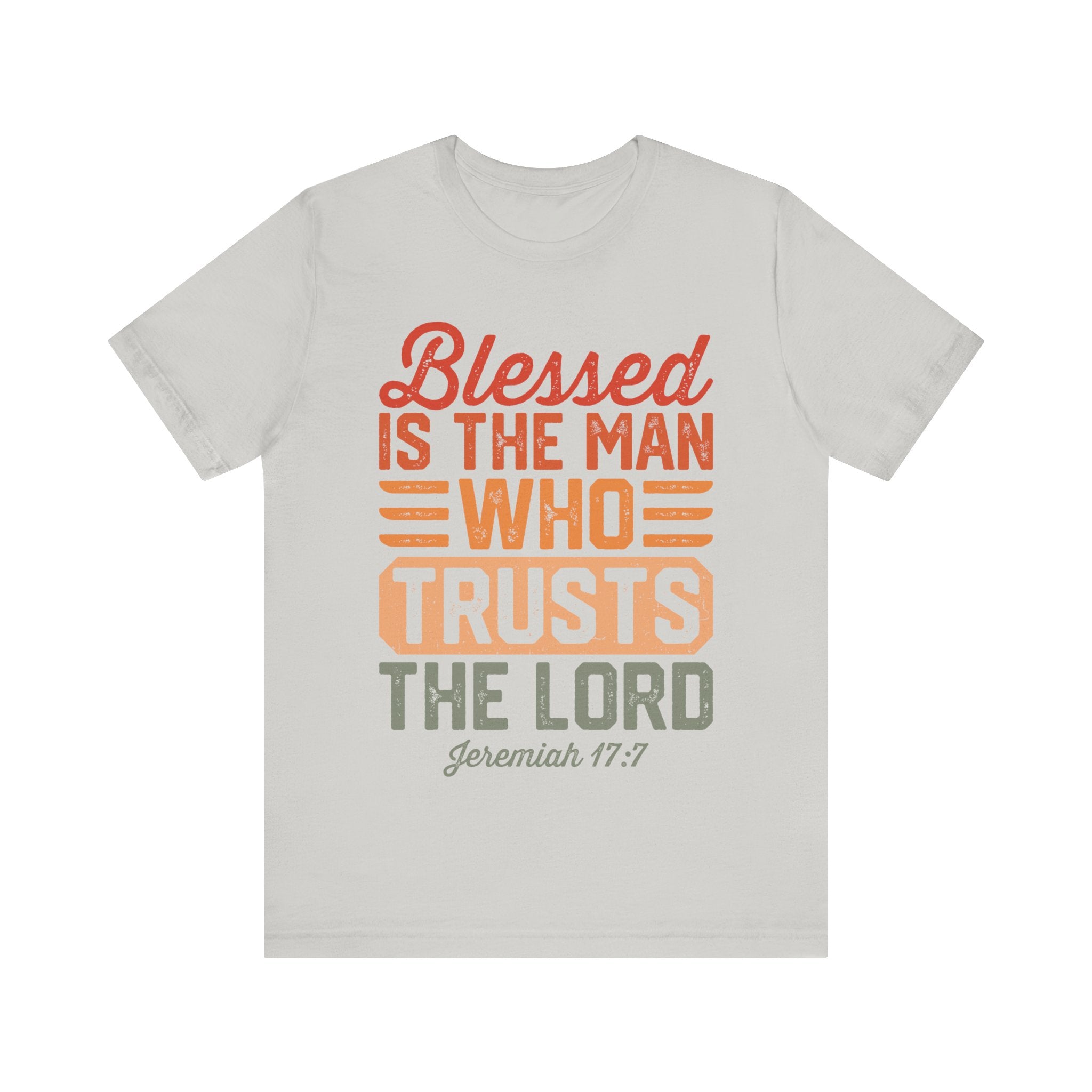 Faith Based Men's T-Shirt - " Blessed The Man" | T-Shirt by atgodanddesigns