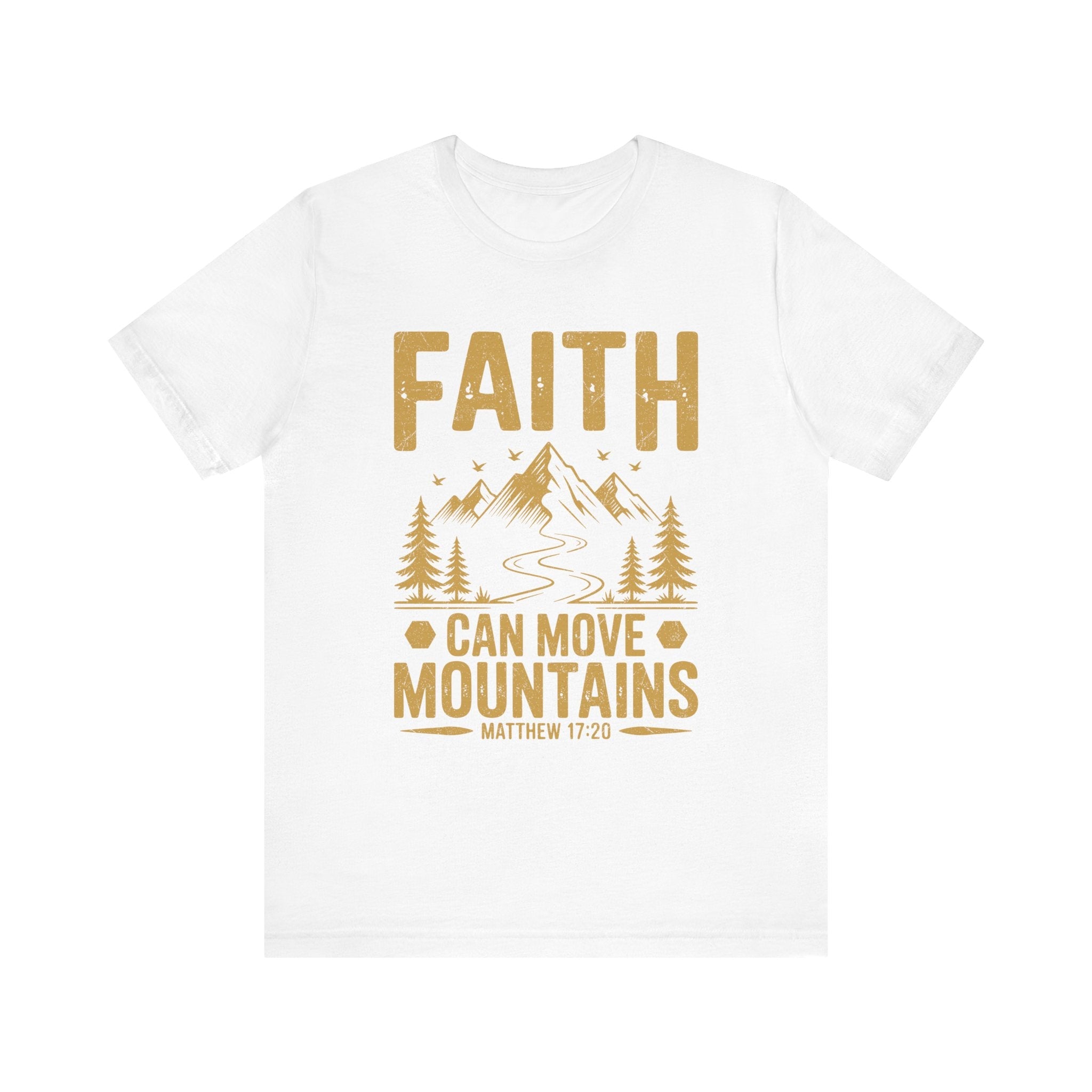 Faith Based Men's T-Shirt - " Faith Can Move Mountains" | T-Shirt by atgodanddesigns