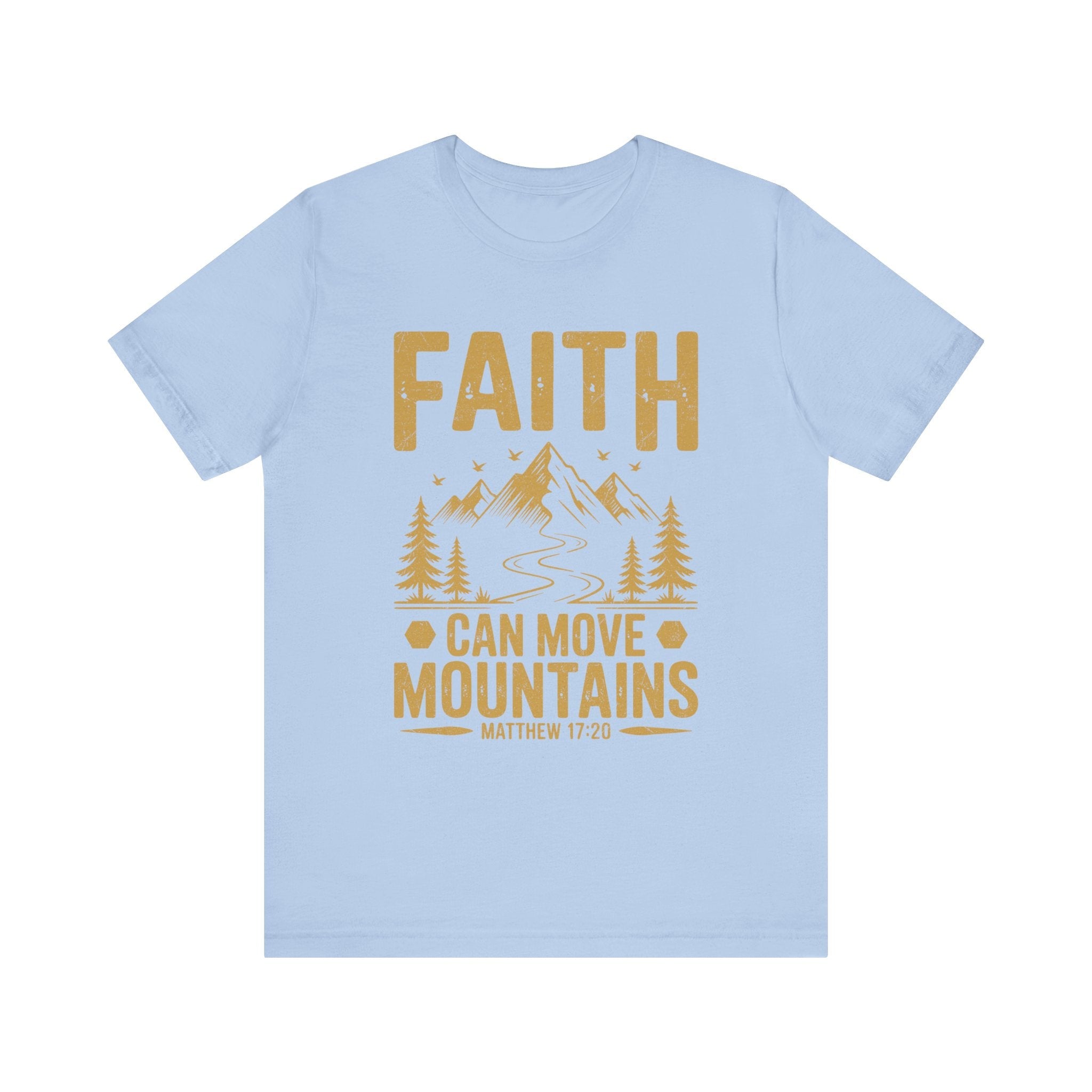 Faith Based Men's T-Shirt - " Faith Can Move Mountains" | T-Shirt by atgodanddesigns
