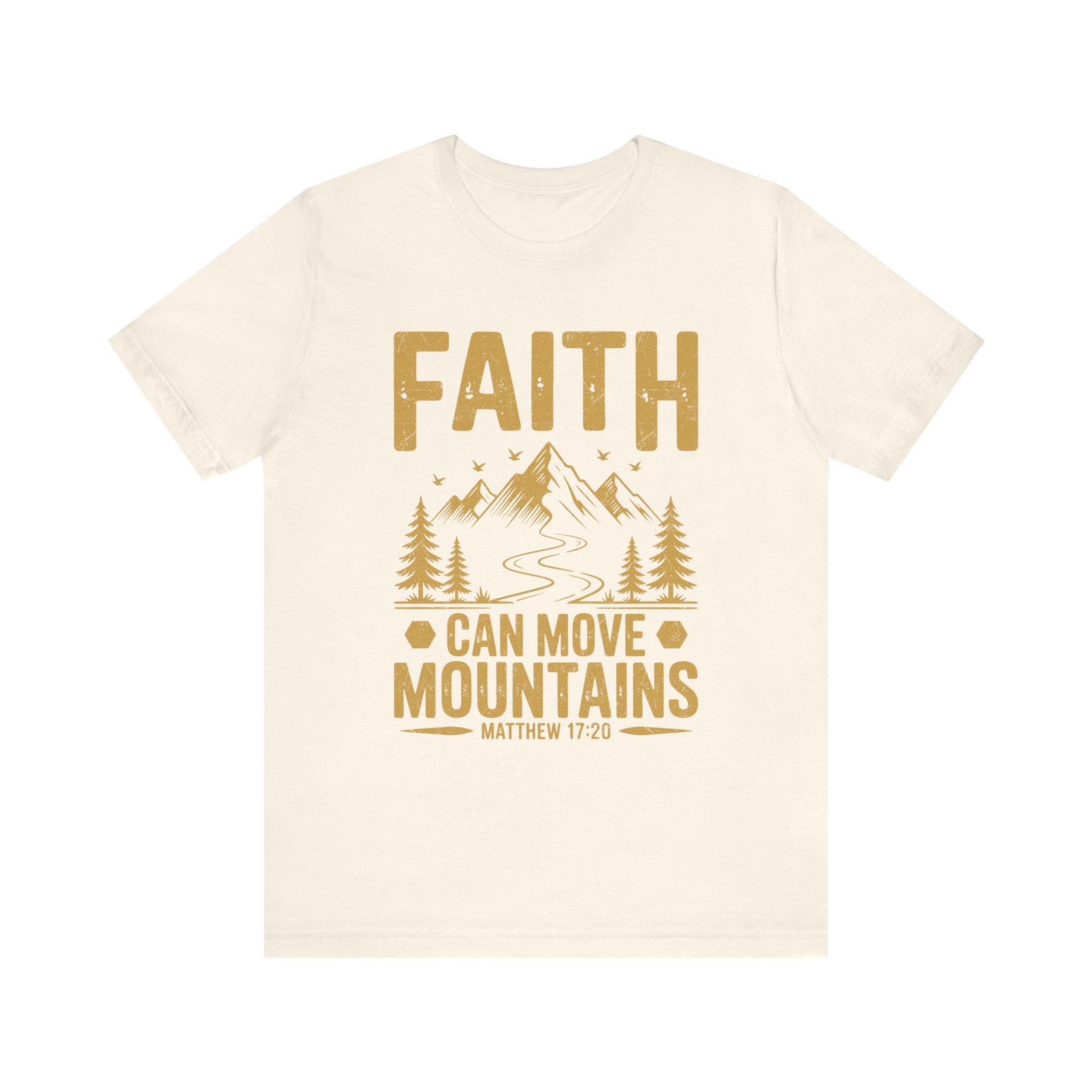 Faith Based Men's T-Shirt - " Faith Can Move Mountains" | T-Shirt by atgodanddesigns