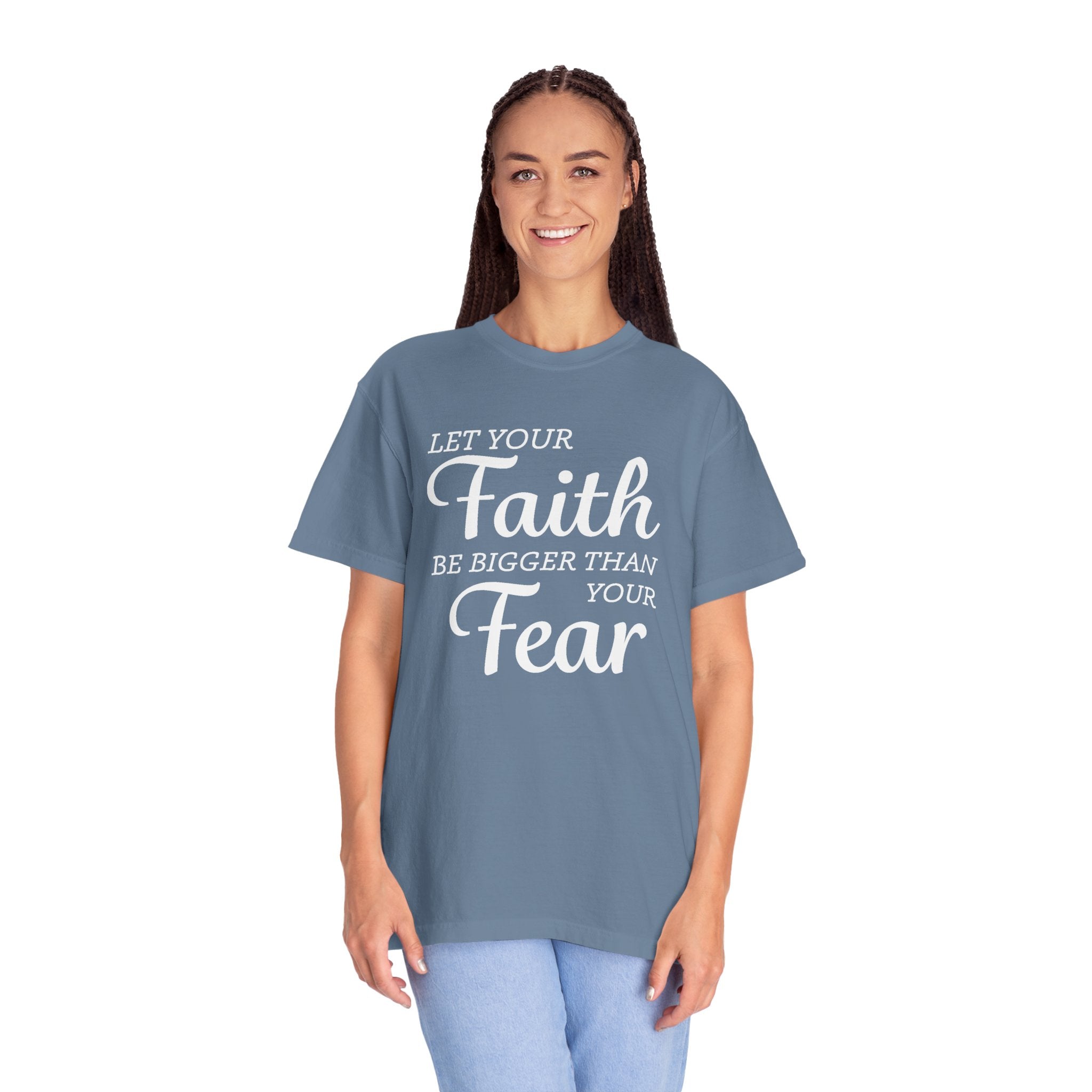 Faith Based Men's T-Shirt - Faith & Fear | T-Shirt by atgodanddesigns