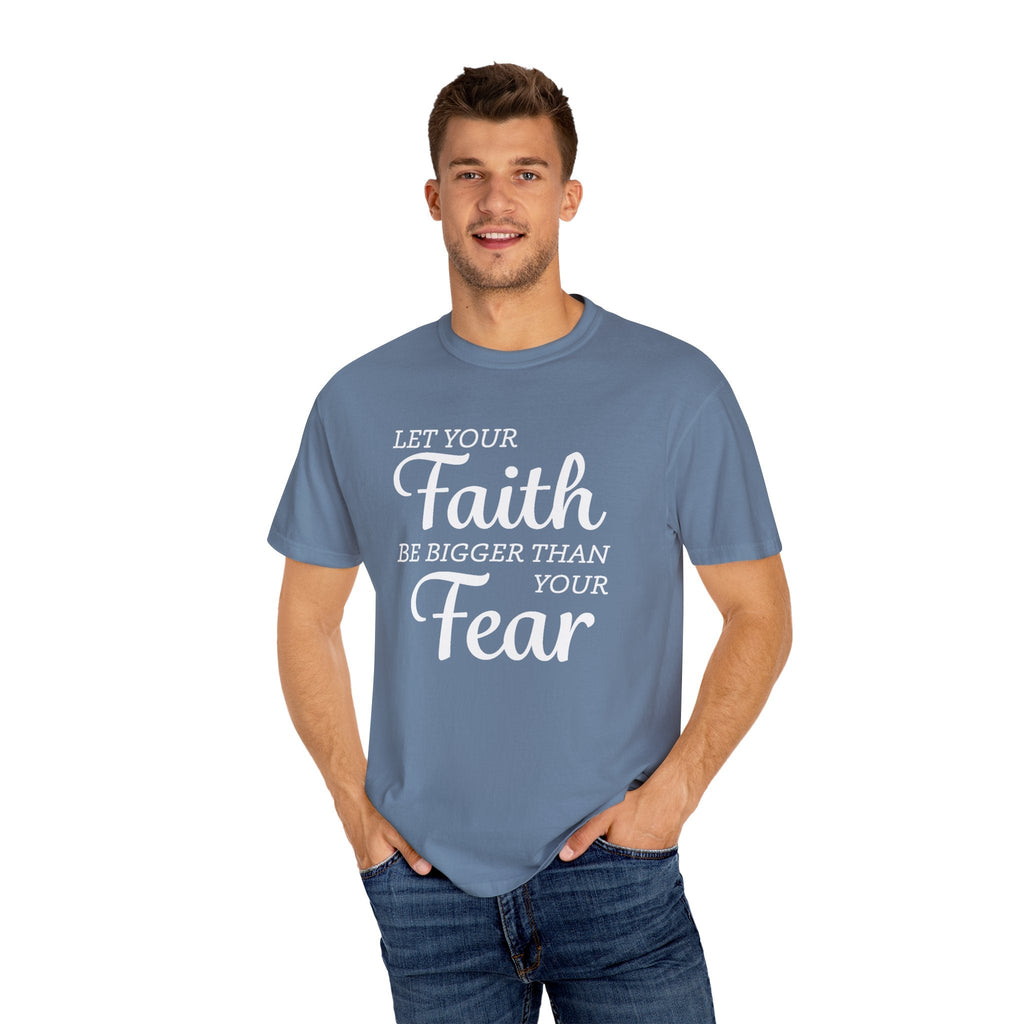 Faith Based Men's T-Shirt - Faith & Fear | T-Shirt by atgodanddesigns