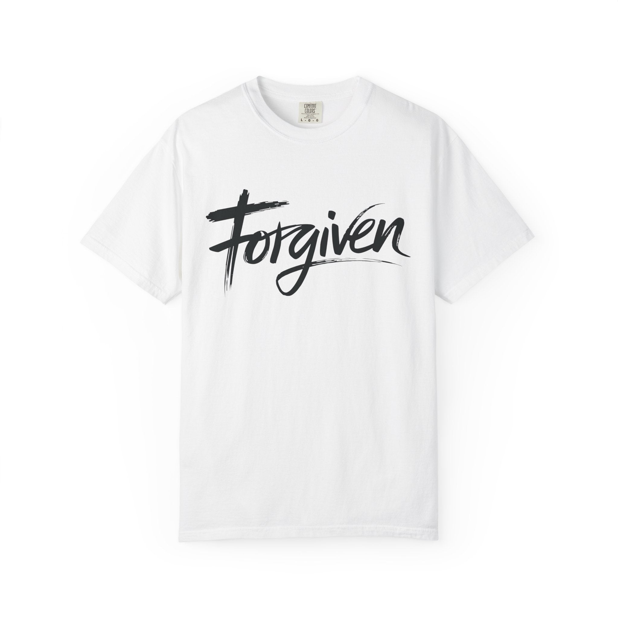 Faith Based Men's T-Shirt - Forgiven | T-Shirt by atgodanddesigns