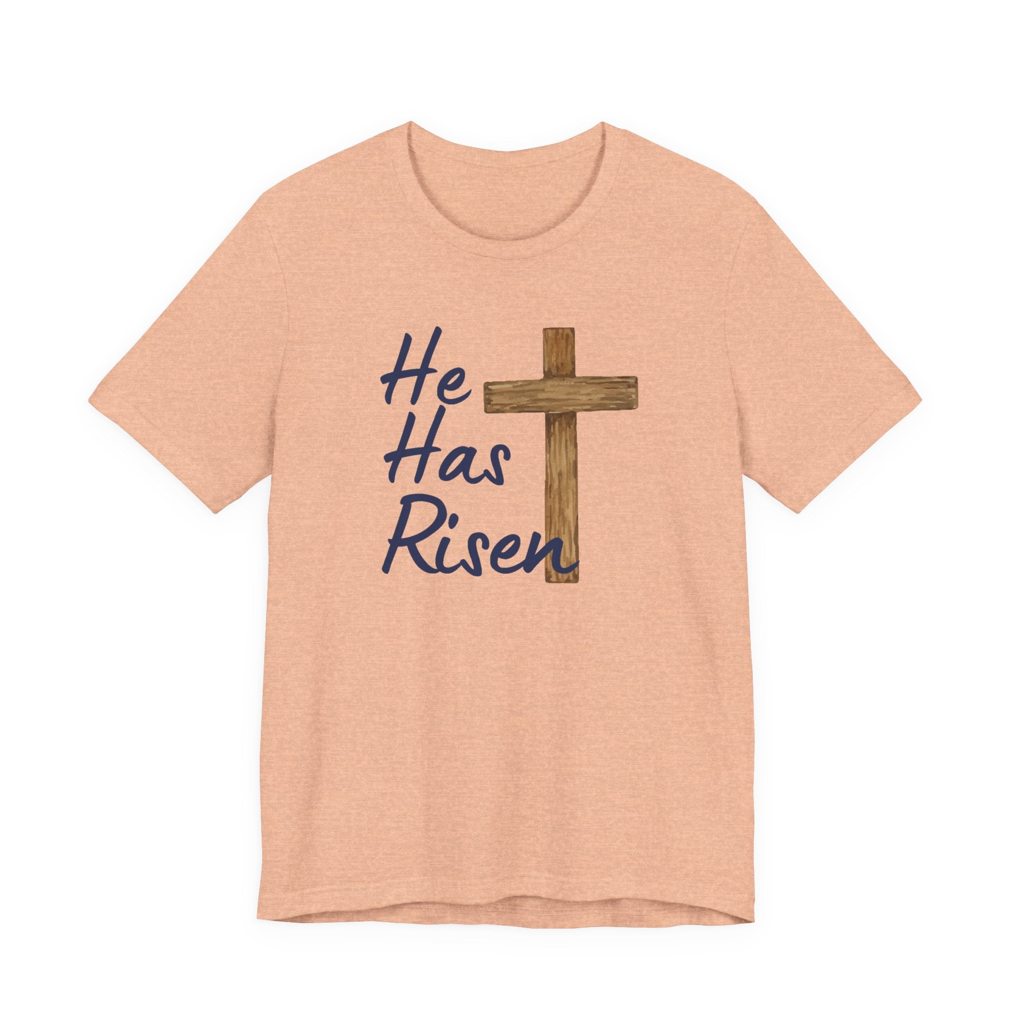 Faith Based Men's T-Shirt - He Has Risen | T-Shirt by atgodanddesigns