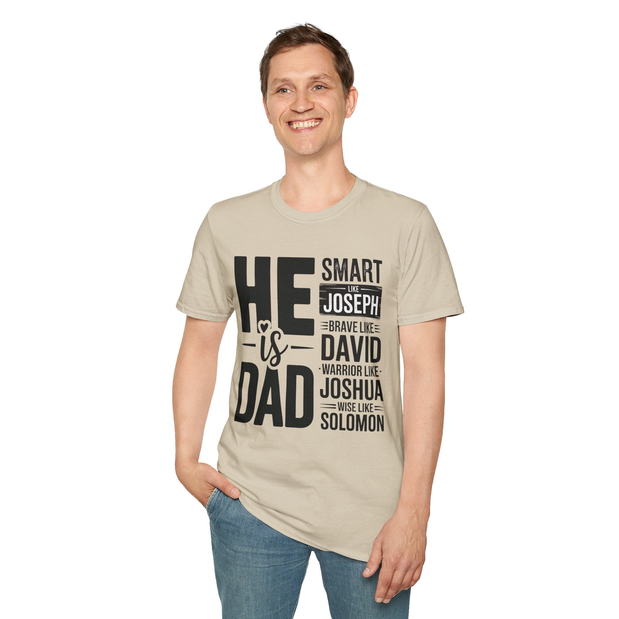 Faith Based Men's T-Shirt - " He Is Dad" | T-Shirt by atgodanddesigns