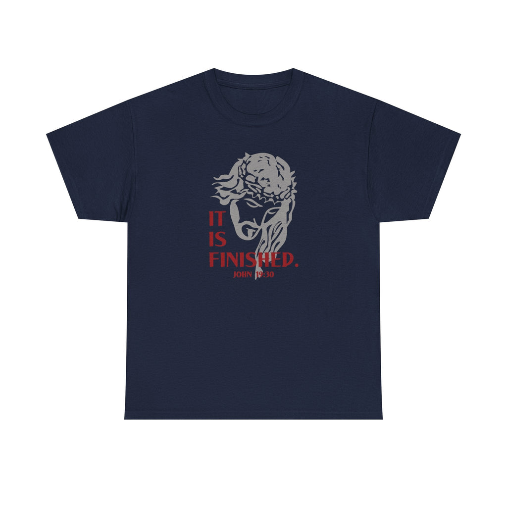 Faith Based Men's T-Shirt - It Is Finished | T-Shirt by atgodanddesigns