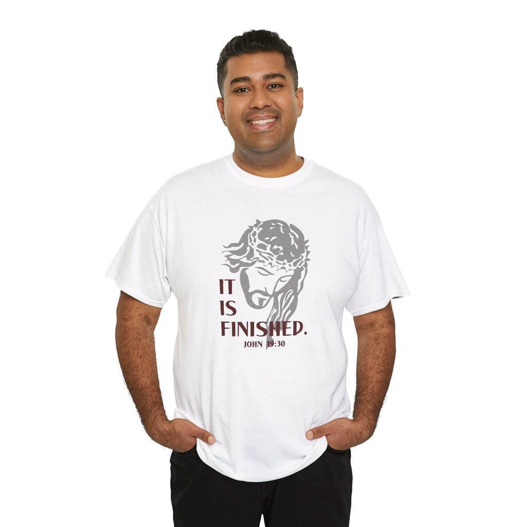 Faith Based Men's T-Shirt - It Is Finished | T-Shirt by atgodanddesigns