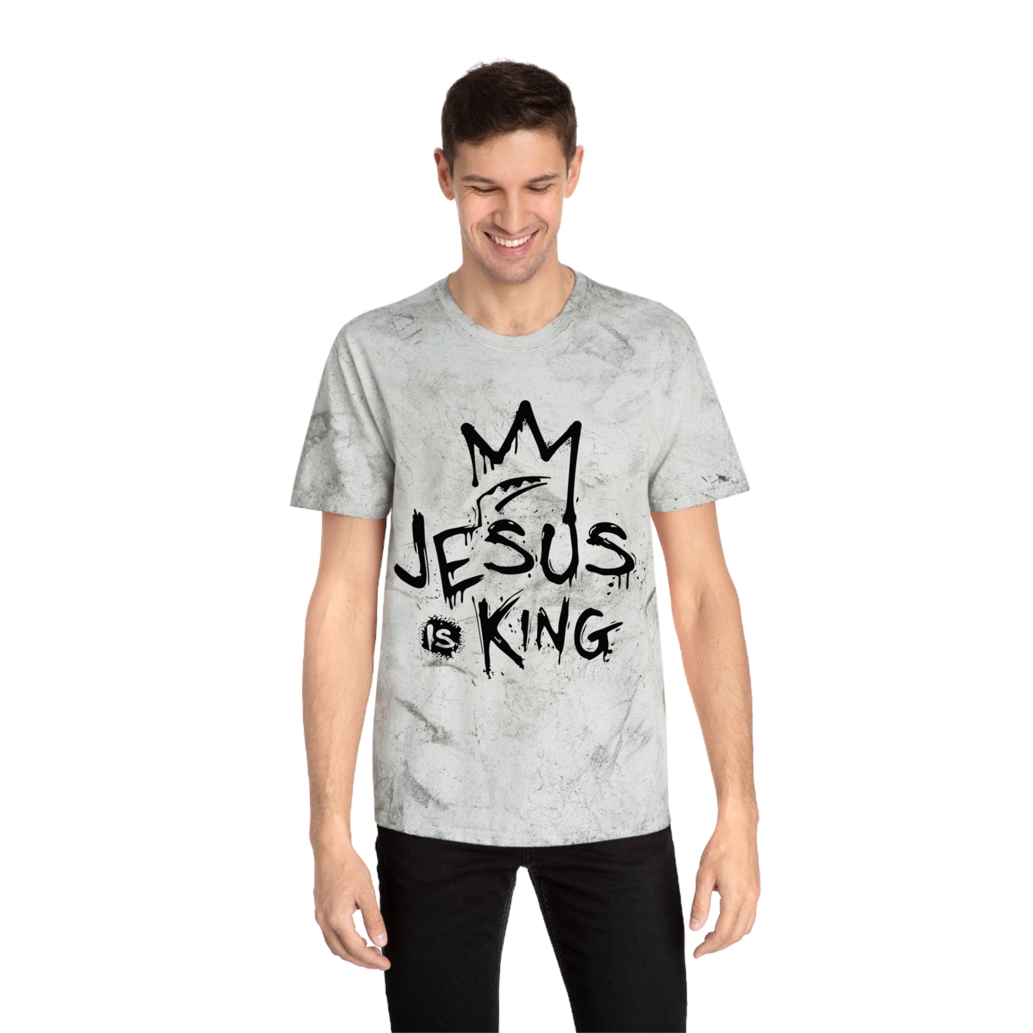 Faith Based Men's T-Shirt - Jesus is King | T-Shirt by atgodanddesigns