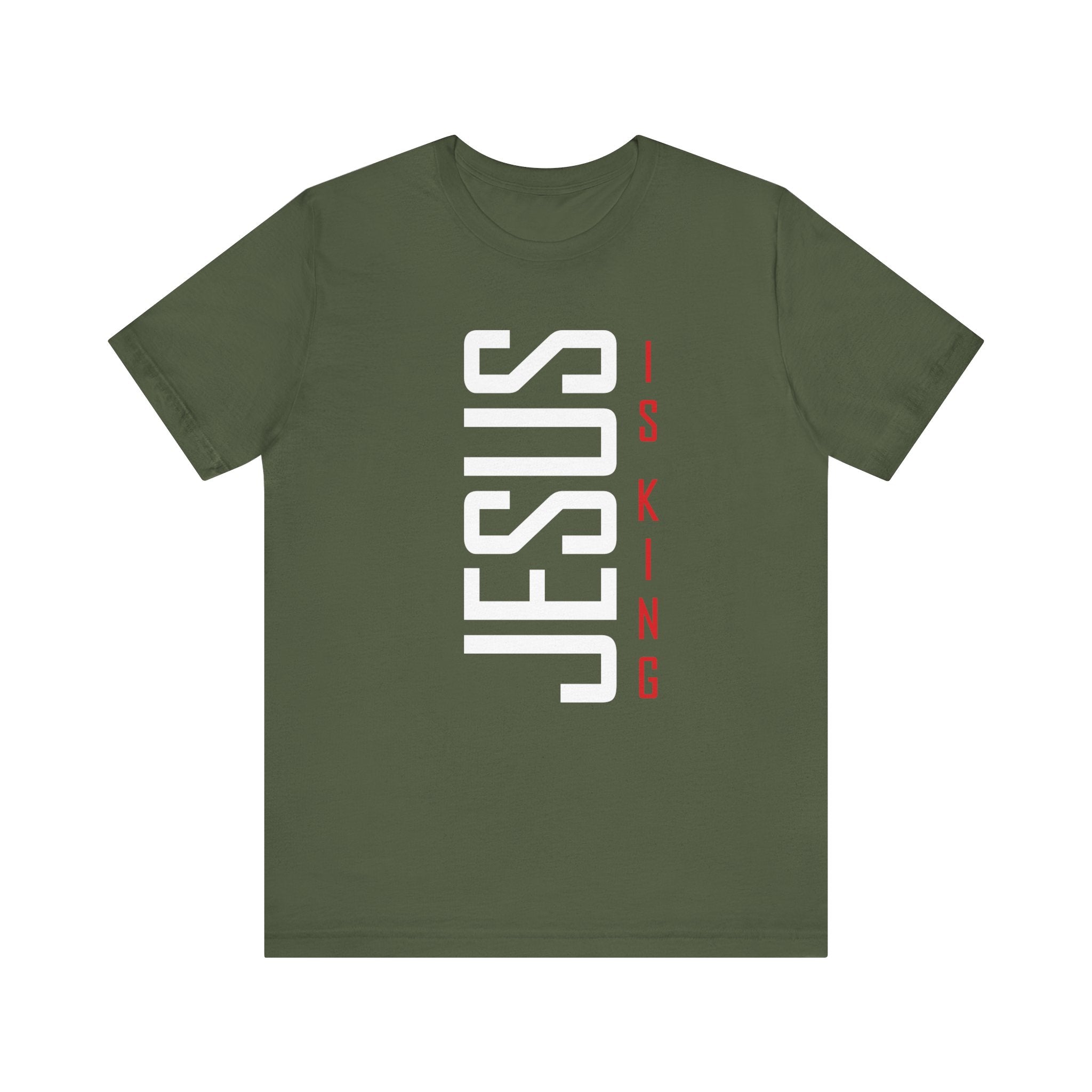 Faith Based Men's T-Shirt - " Jesus Is King" | T-Shirt by atgodanddesigns