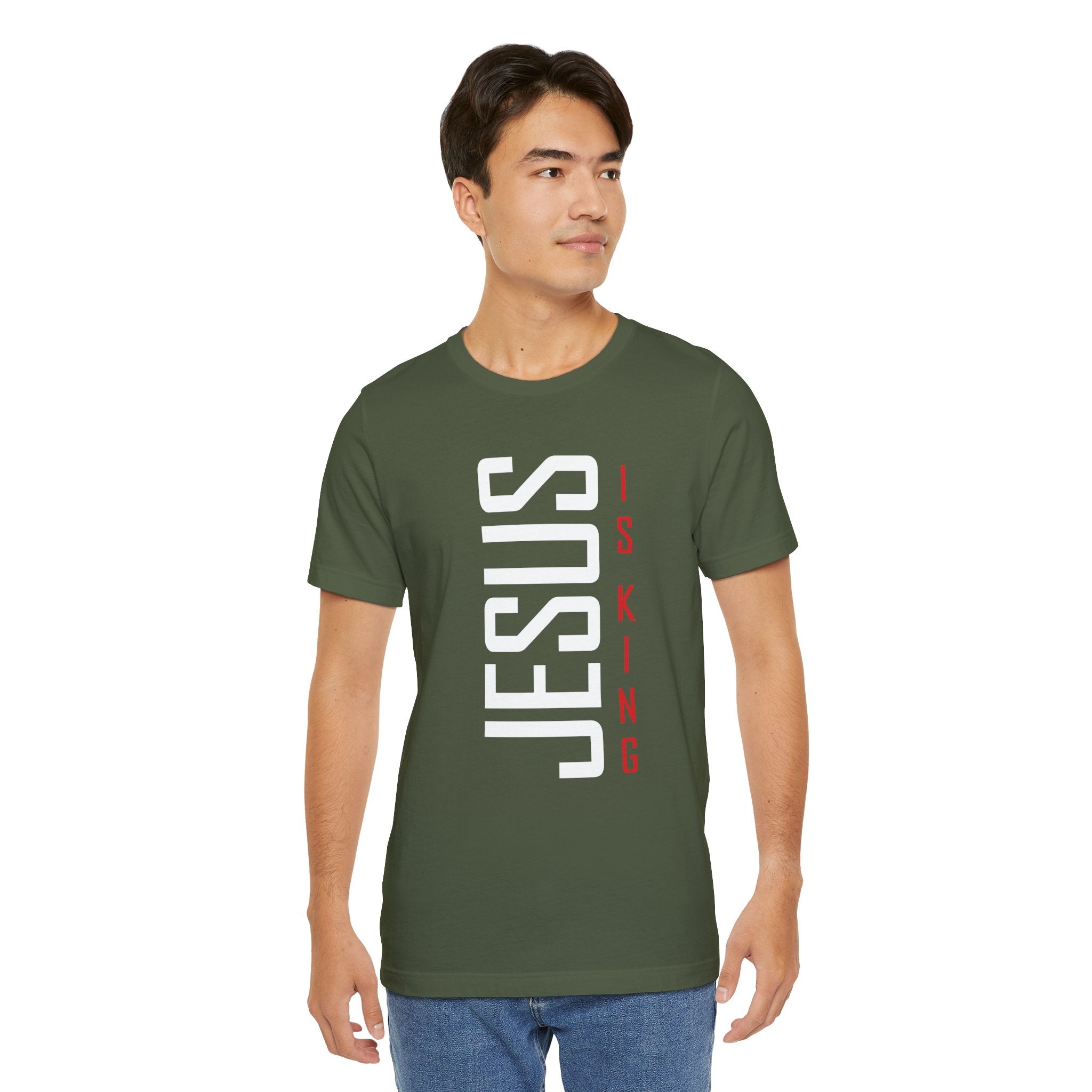 Faith Based Men's T-Shirt - " Jesus Is King" | T-Shirt by atgodanddesigns
