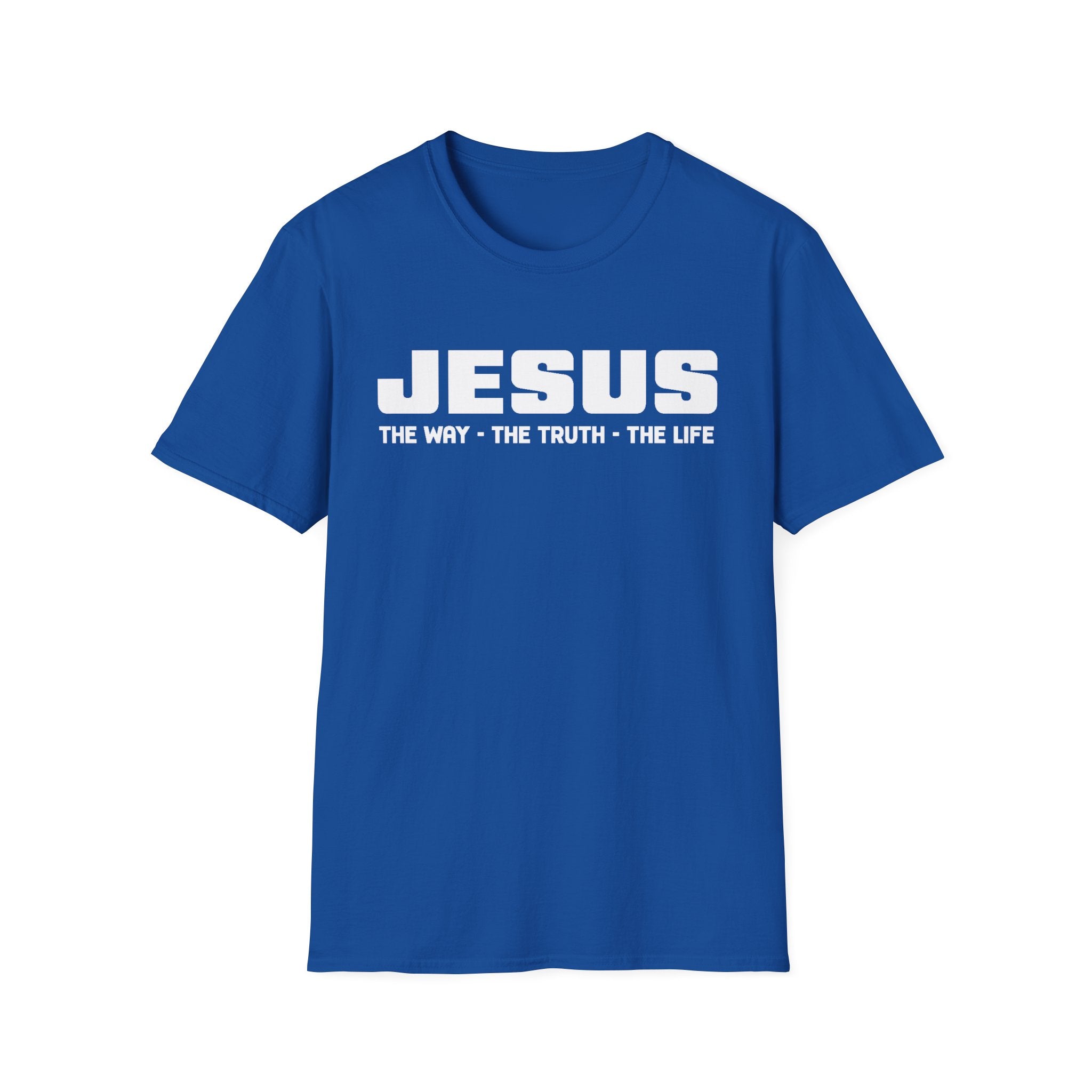 Faith Based Men's T-Shirt - Jesus The Way The Truth The Life | T-Shirt by atgodanddesigns