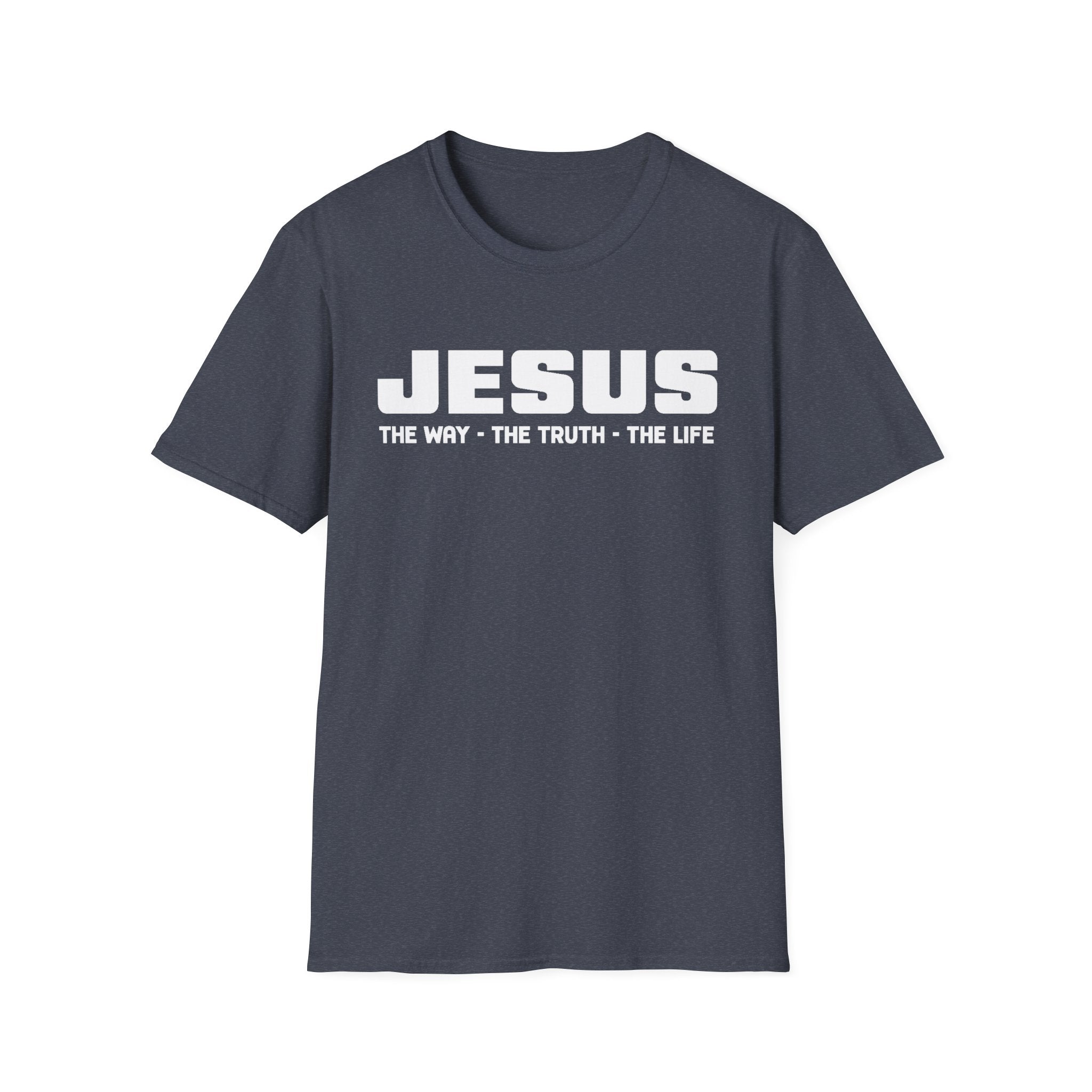 Faith Based Men's T-Shirt - Jesus The Way The Truth The Life | T-Shirt by atgodanddesigns