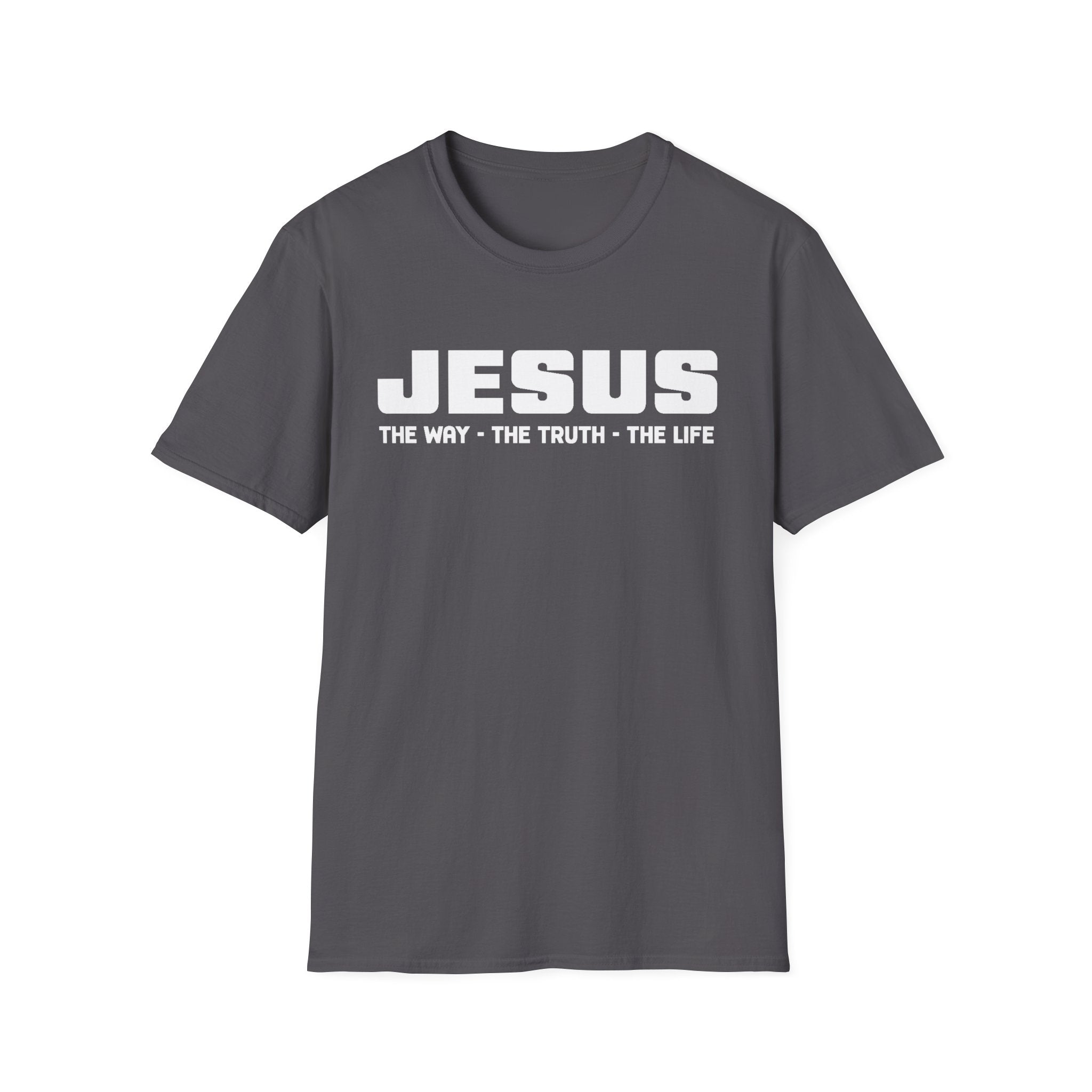 Faith Based Men's T-Shirt - Jesus The Way The Truth The Life | T-Shirt by atgodanddesigns