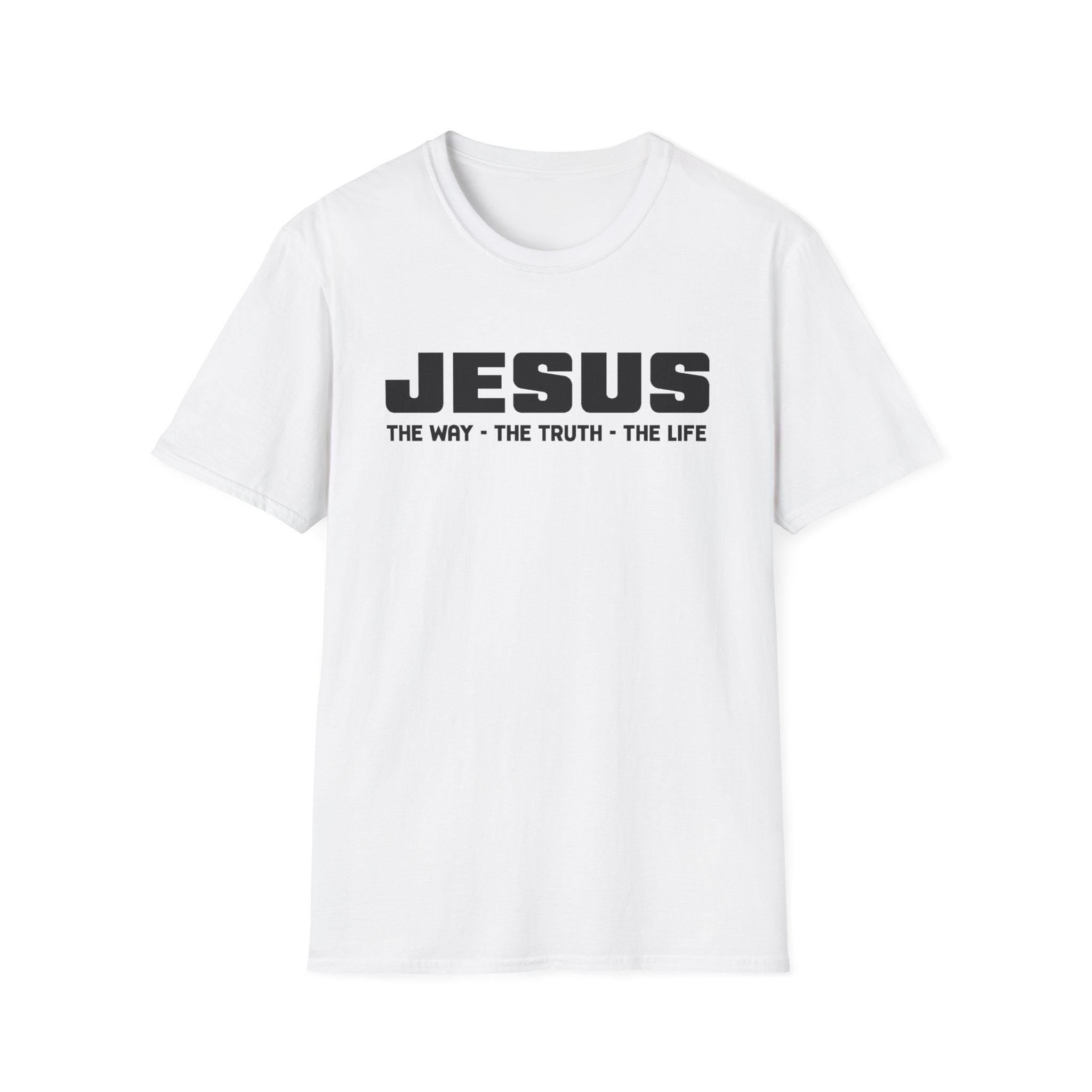 Faith Based Men's T-Shirt - Jesus The Way The Truth The Life | T-Shirt by atgodanddesigns