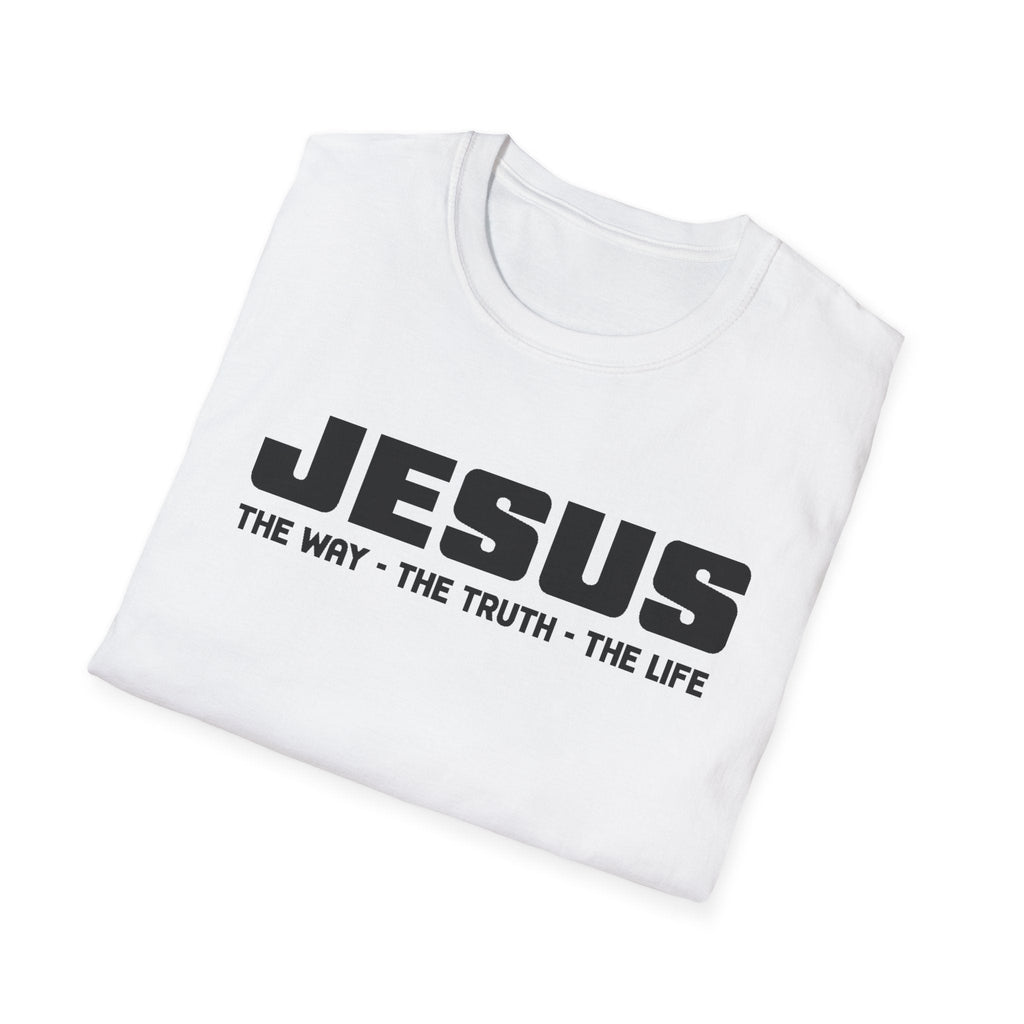 Faith Based Men's T-Shirt - Jesus The Way The Truth The Life | T-Shirt by atgodanddesigns