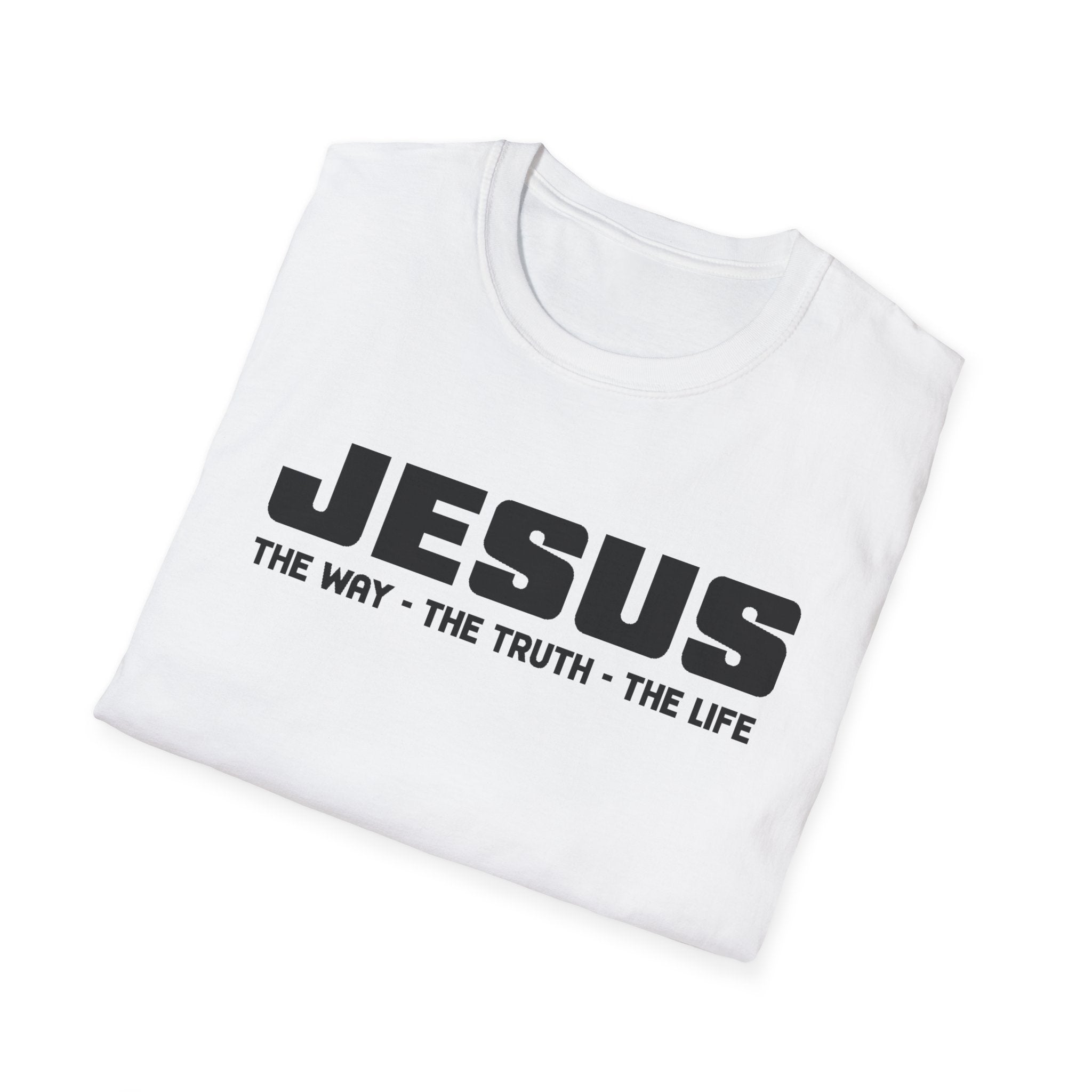 Faith Based Men's T-Shirt - Jesus The Way The Truth The Life | T-Shirt by atgodanddesigns