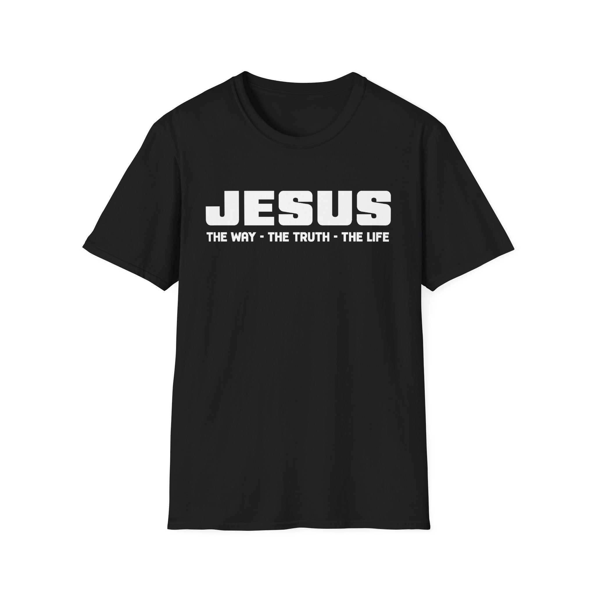 Faith Based Men's T-Shirt - Jesus The Way The Truth The Life | T-Shirt by atgodanddesigns