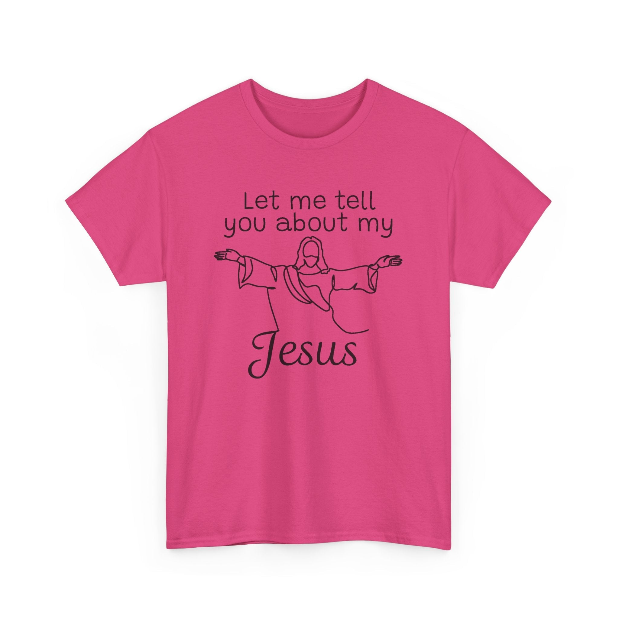 Faith Based Men's T-Shirt - Let me tell you about my Jesus | T-Shirt by atgodanddesigns