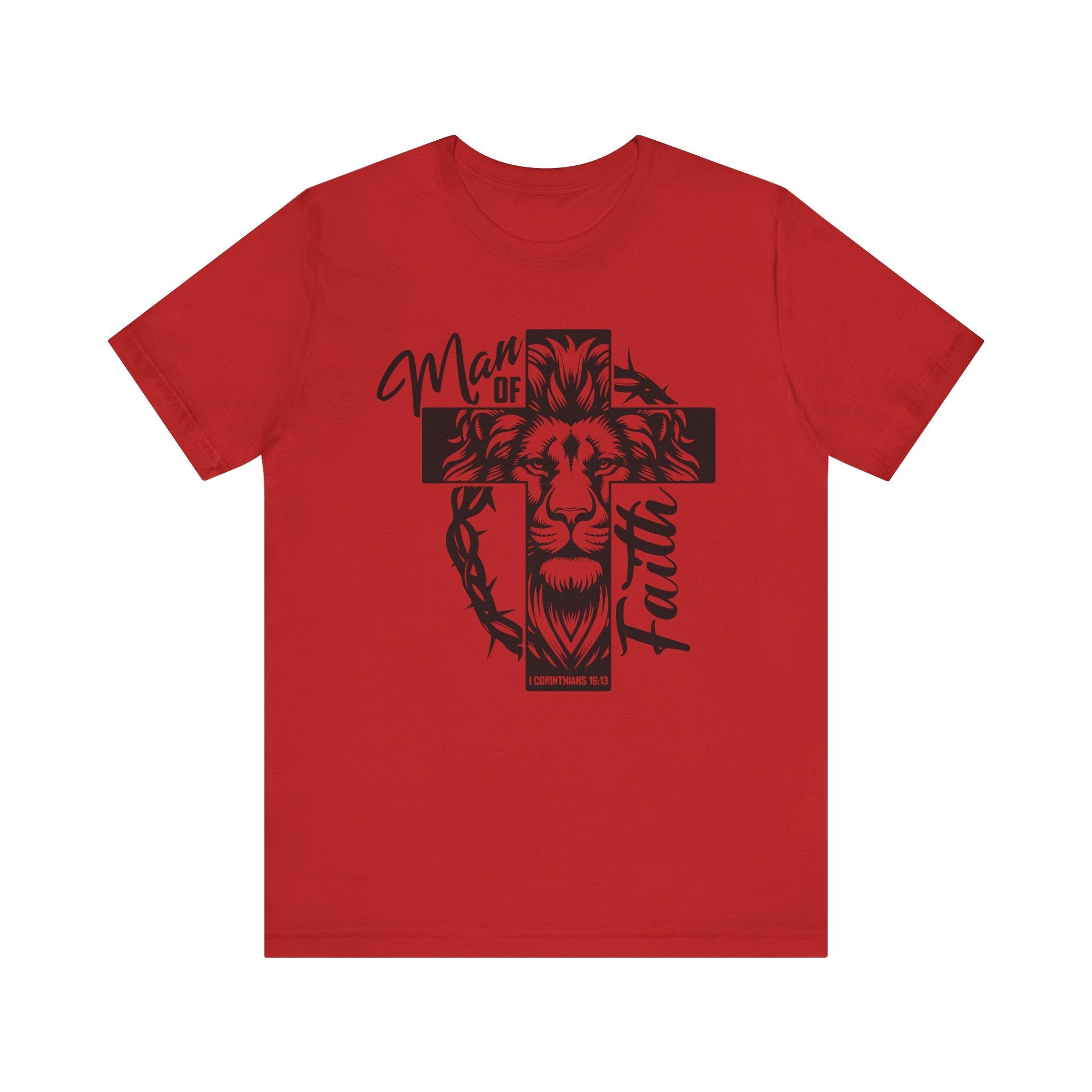 Faith Based Men's T-shirt - " Man of Faith" | T-Shirt by atgodanddesigns