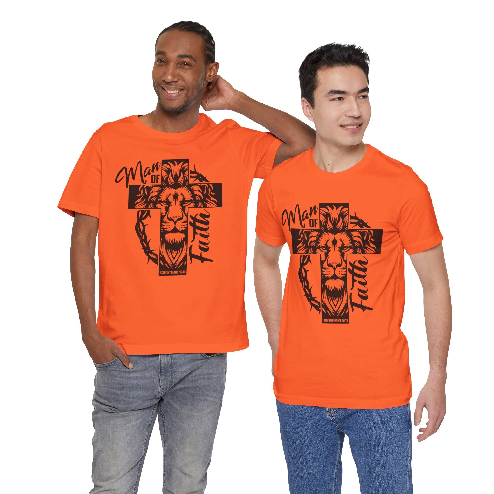 Faith Based Men's T-shirt - " Man of Faith" | T-Shirt by atgodanddesigns