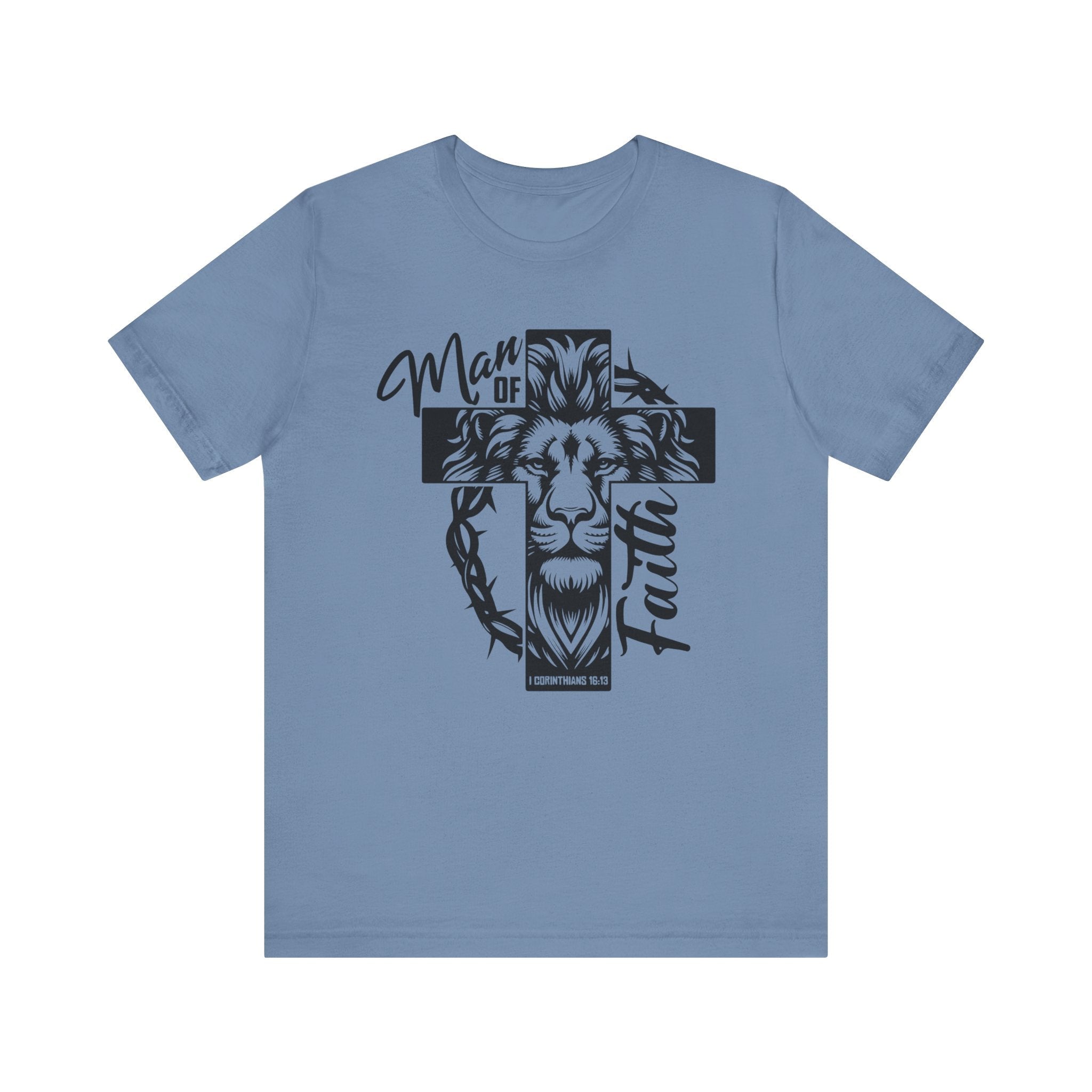 Faith Based Men's T-shirt - " Man of Faith" | T-Shirt by atgodanddesigns