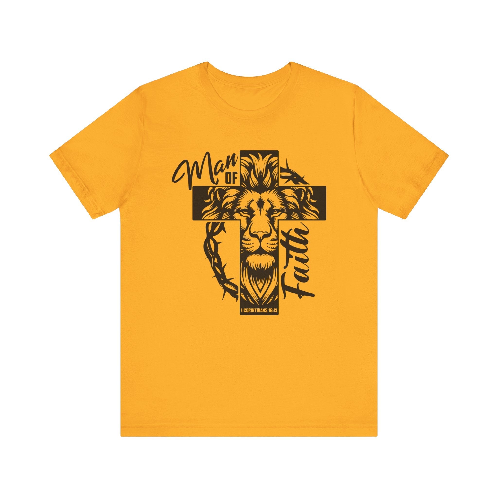 Faith Based Men's T-shirt - " Man of Faith" | T-Shirt by atgodanddesigns