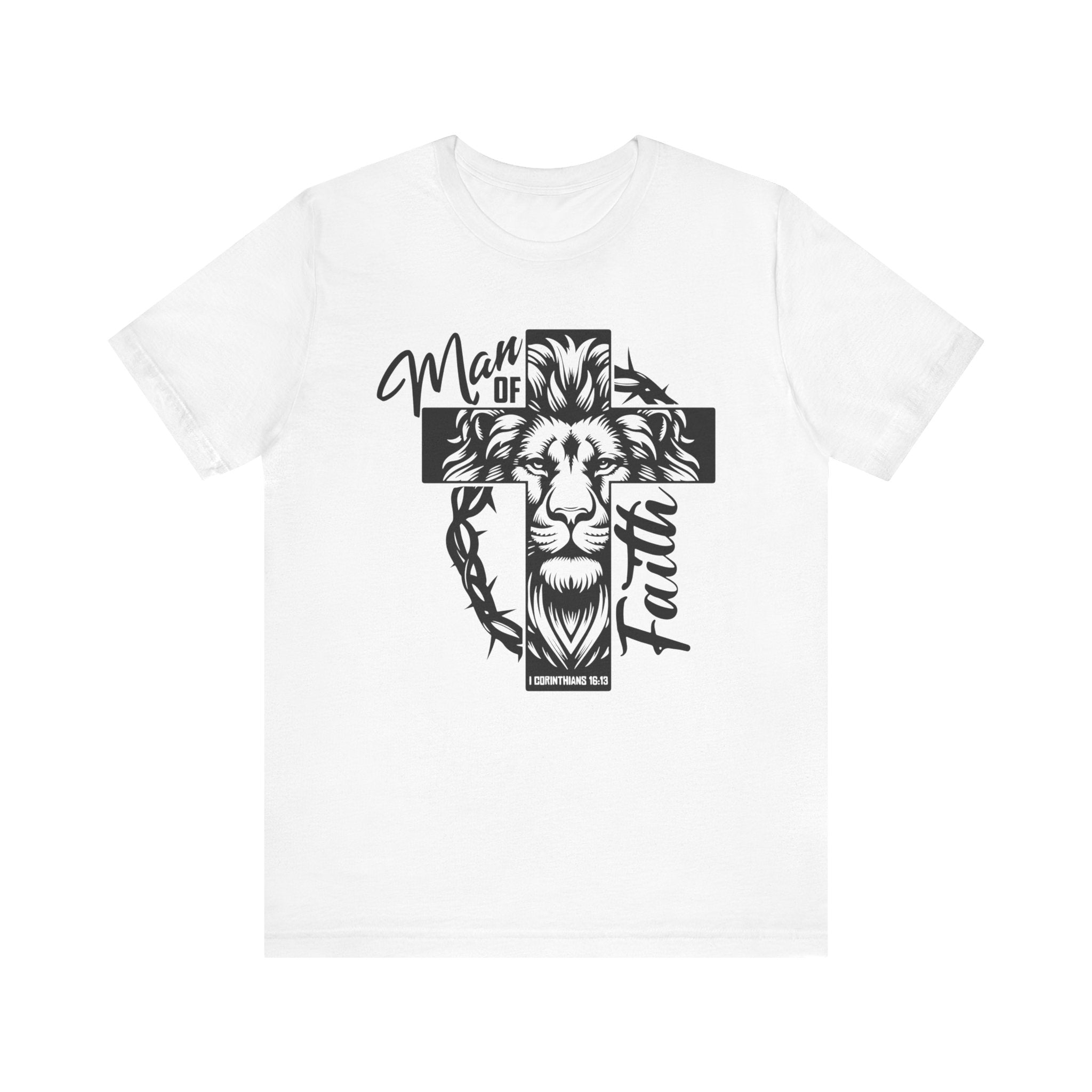Faith Based Men's T-shirt - " Man of Faith" | T-Shirt by atgodanddesigns