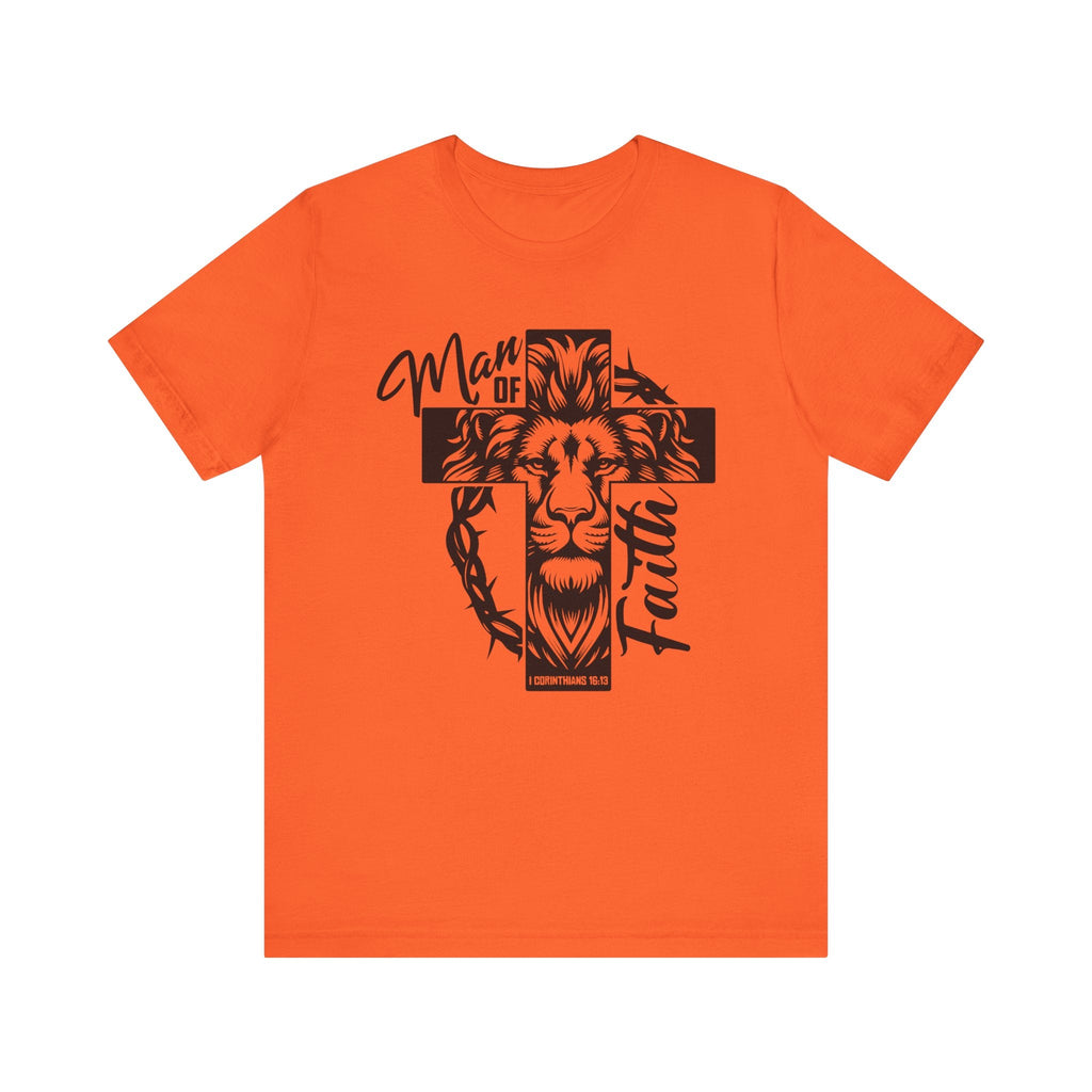 Faith Based Men's T-shirt - " Man of Faith" | T-Shirt by atgodanddesigns