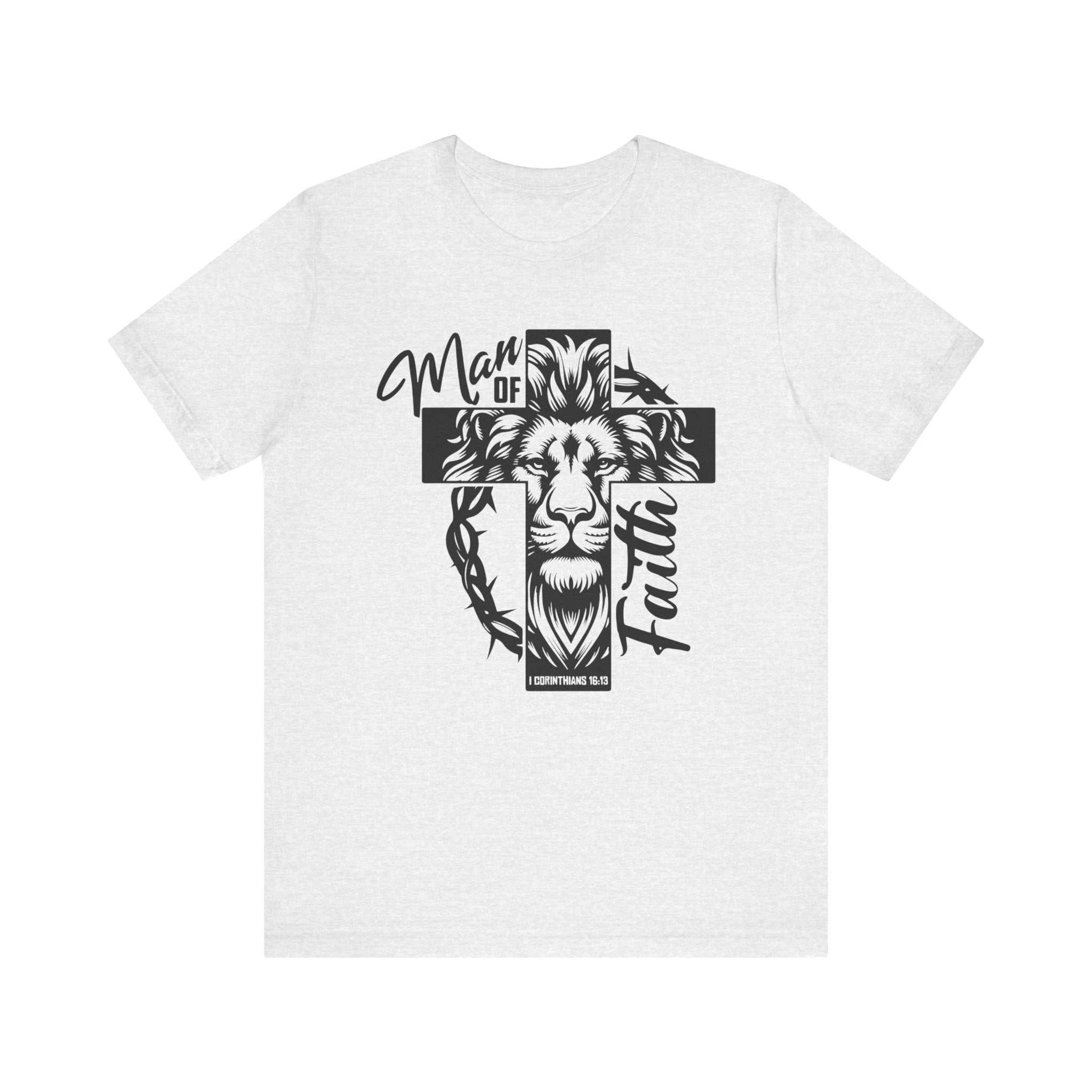 Faith Based Men's T-shirt - " Man of Faith" | T-Shirt by atgodanddesigns