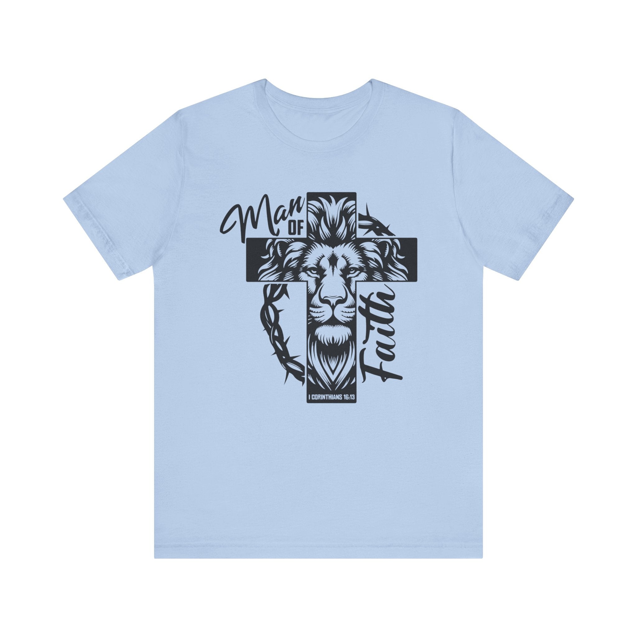 Faith Based Men's T-shirt - " Man of Faith" | T-Shirt by atgodanddesigns