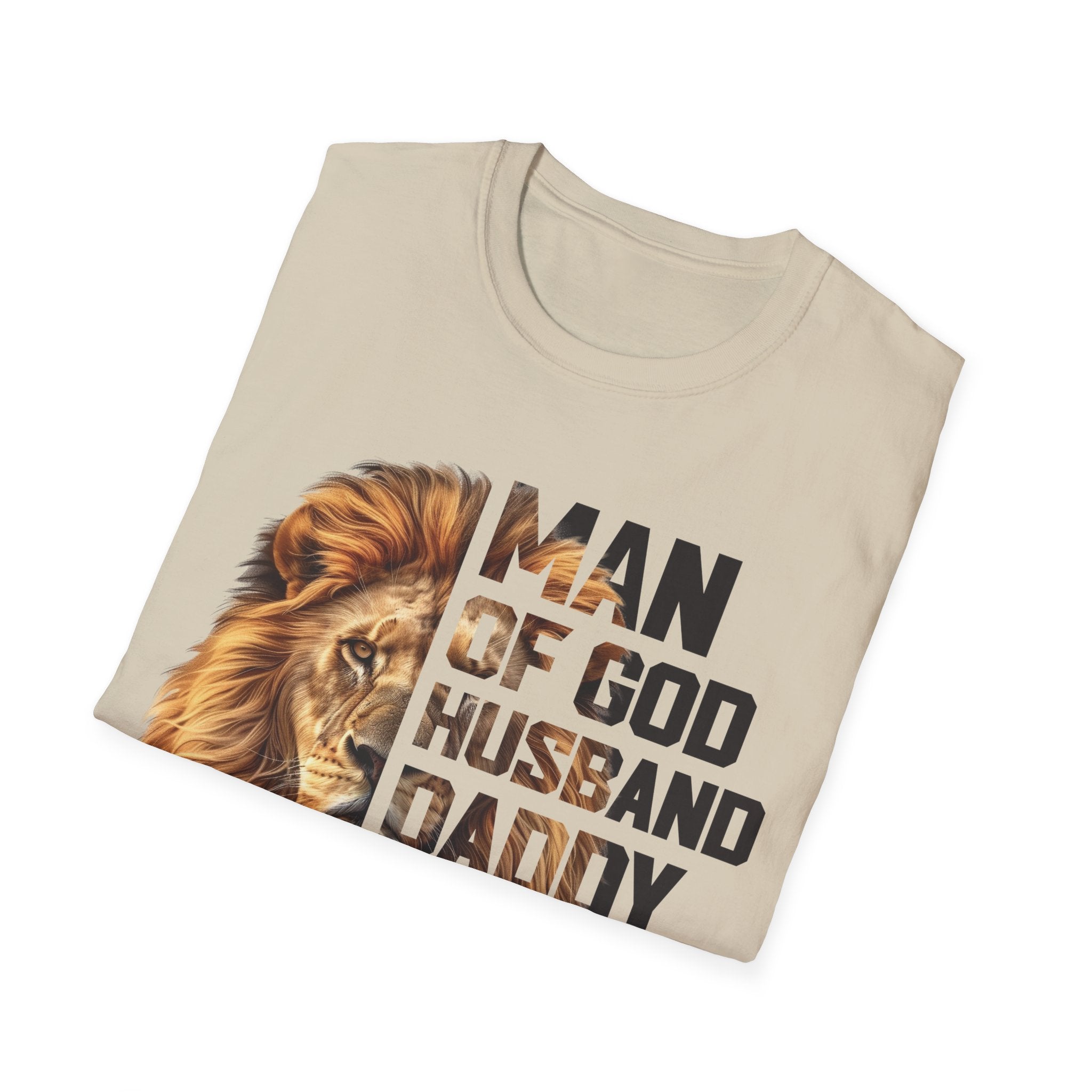 Faith Based Men's T-Shirt - Man Of God., Husband, Daddy, Protector, Hero | T-Shirt by atgodanddesigns
