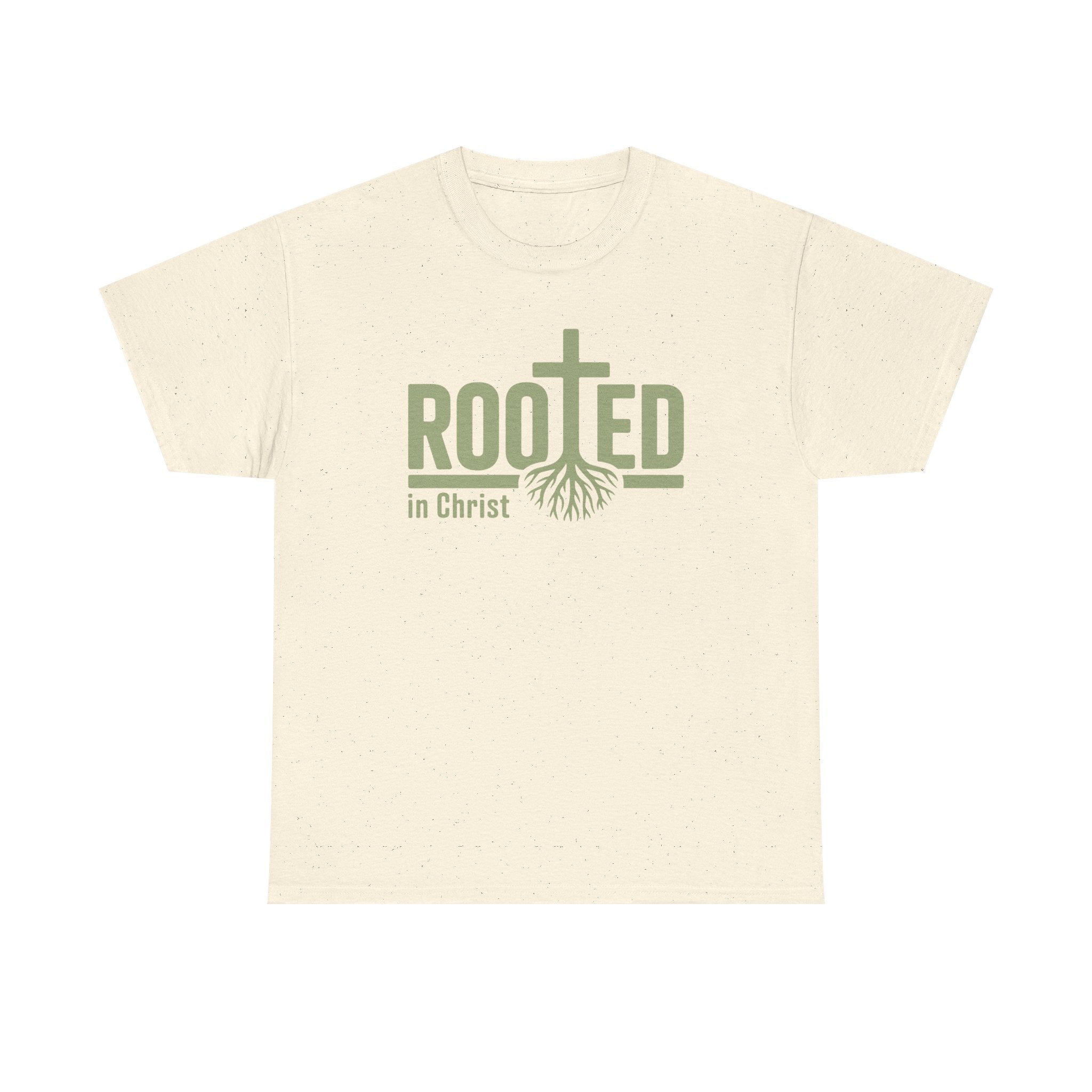Faith Based Men's T-Shirt - " Rooted In Christ" | T-Shirt by atgodanddesigns