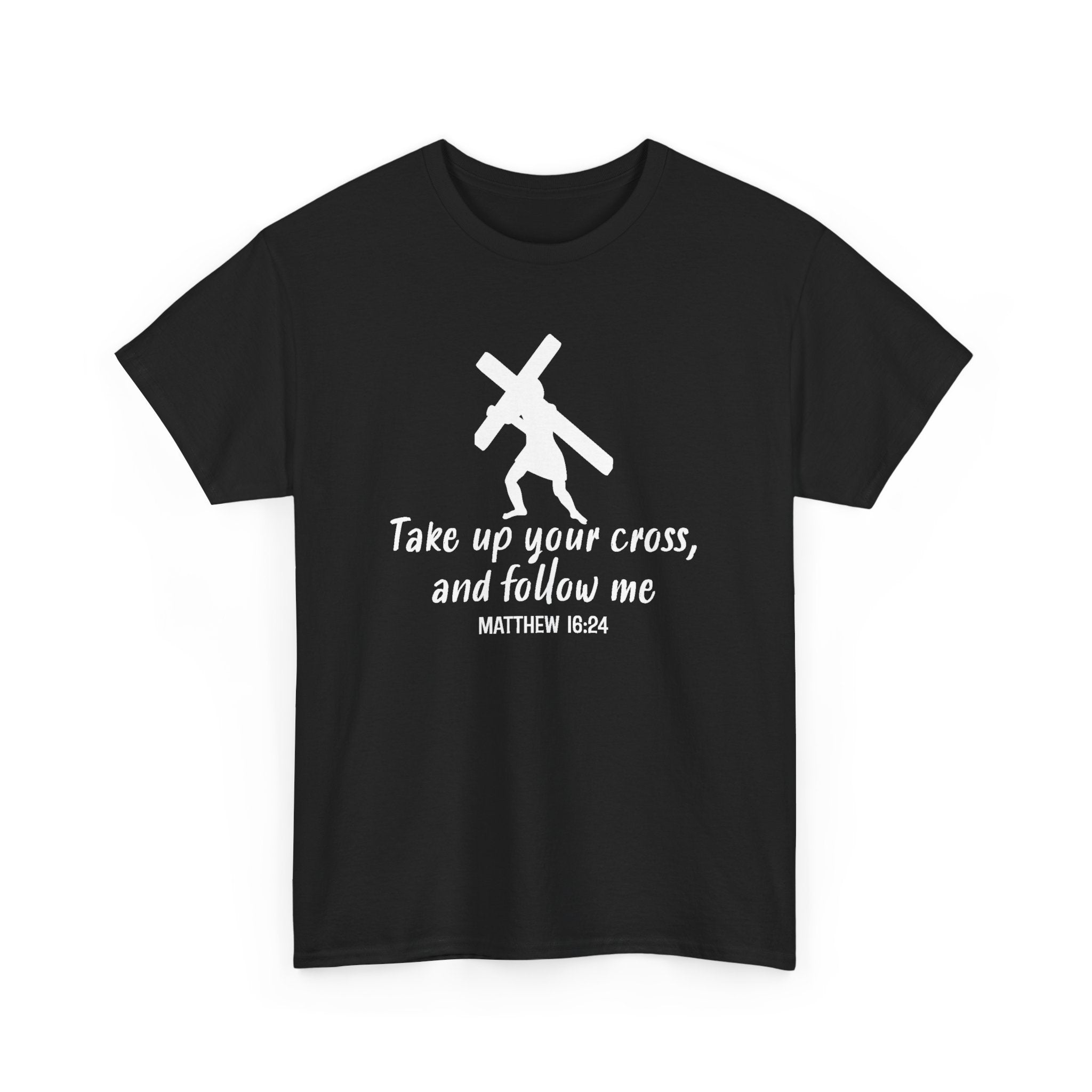 Faith Based Men's T-Shirt - Take up your cross | T-Shirt by atgodanddesigns