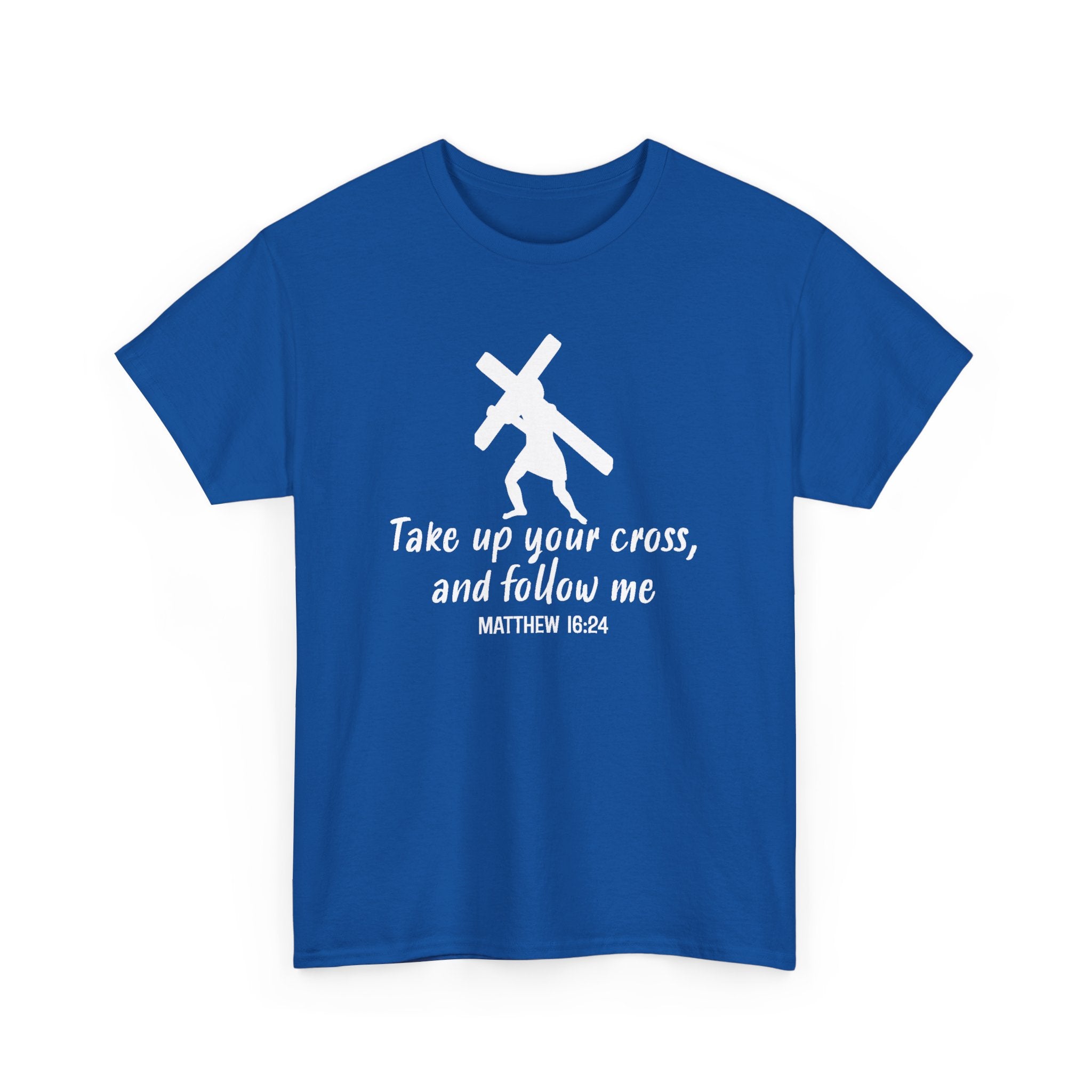 Faith Based Men's T-Shirt - Take up your cross | T-Shirt by atgodanddesigns