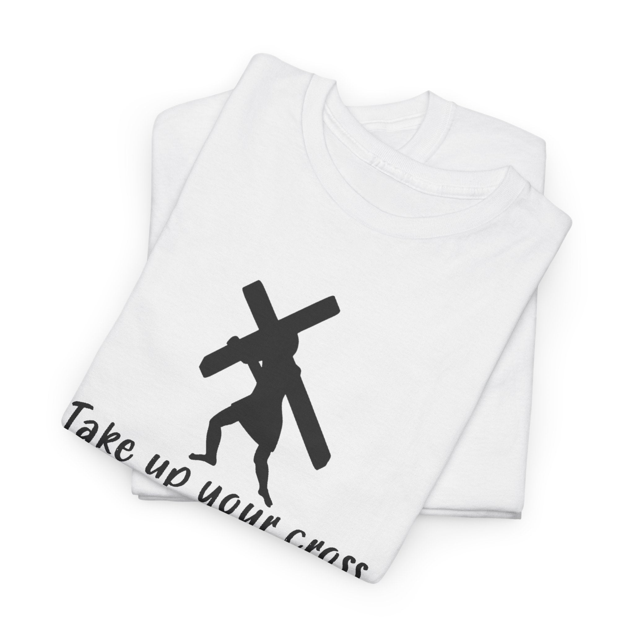 Faith Based Men's T-Shirt - Take up your cross | T-Shirt by atgodanddesigns